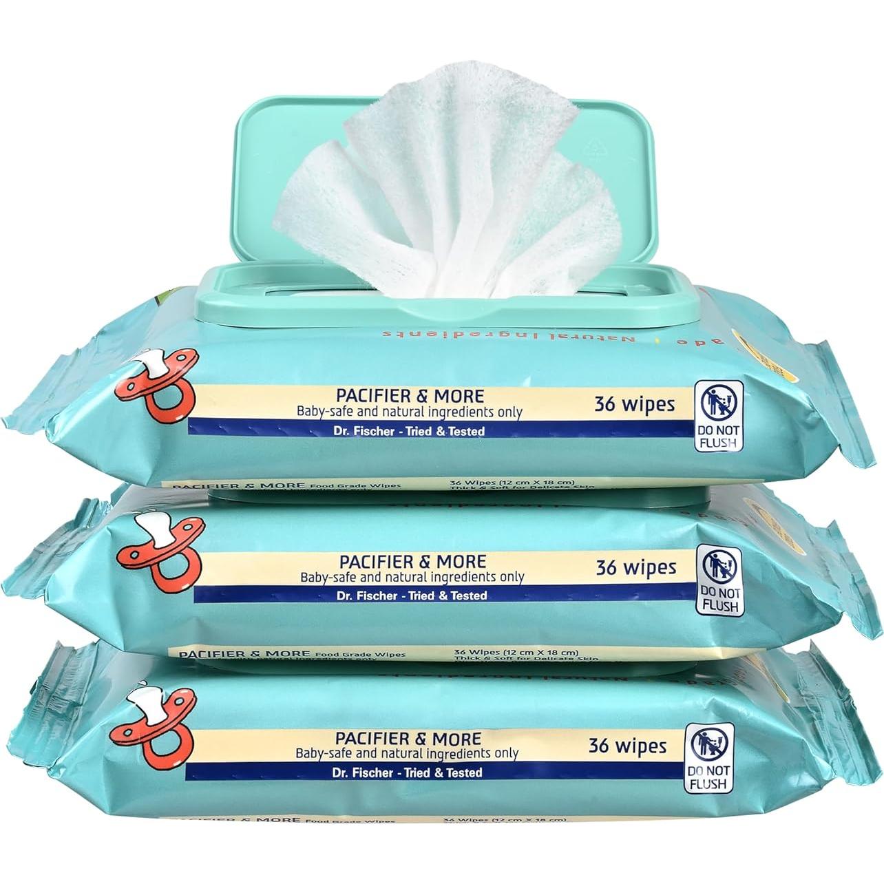 Toallitas para Chupetes Dr. Fischer 100% Grado Alimenticio