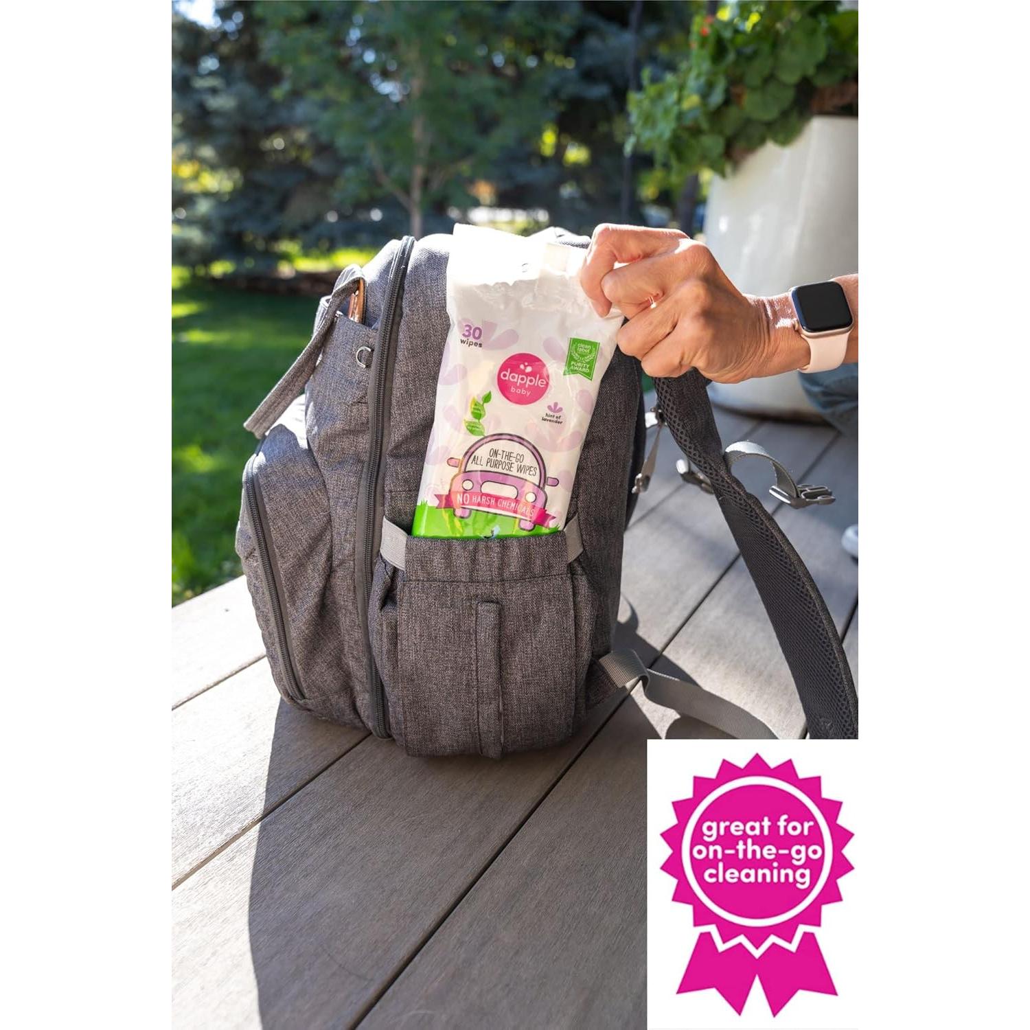 Toallitas Multiusos Dapple Baby Lavanda Hipoalergénicas 30 Unidades