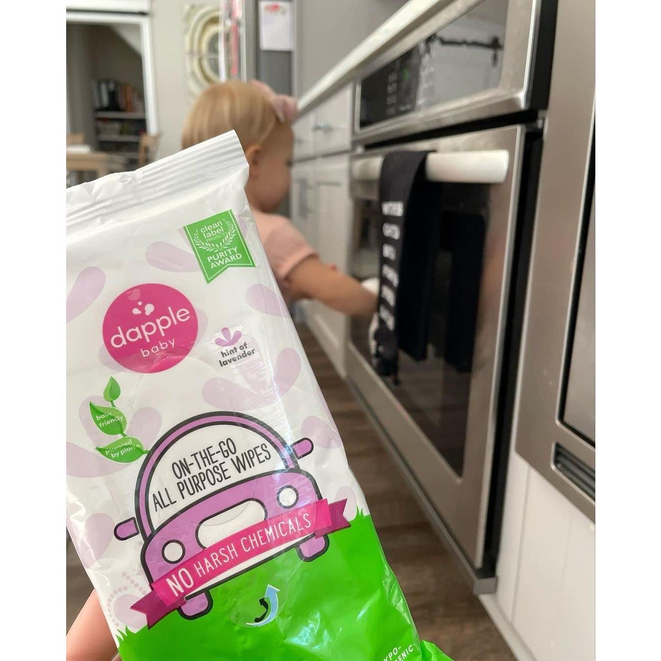 Toallitas Multiusos Dapple Baby Lavanda Hipoalergénicas 30 Unidades