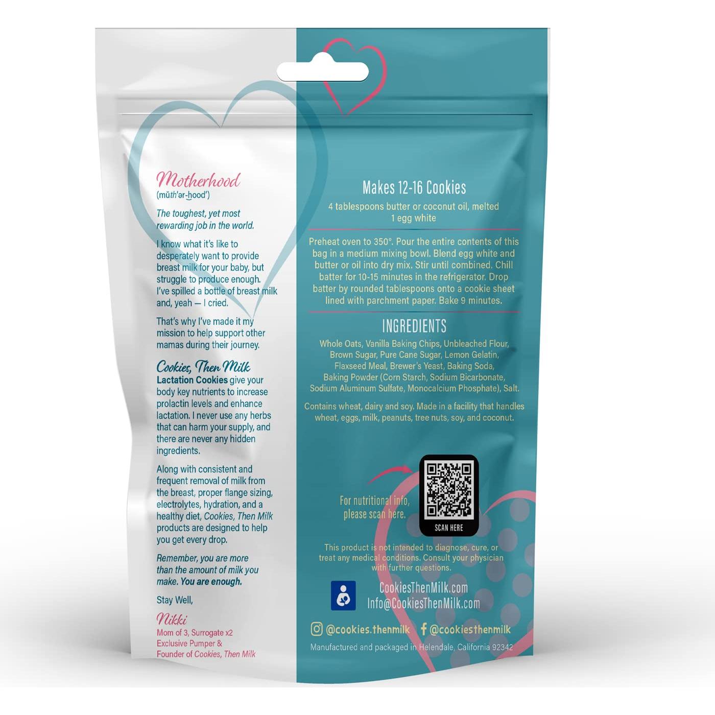 Mezcla Rápida de Galletas para Lactancia Cookies, Then Milk - Limón