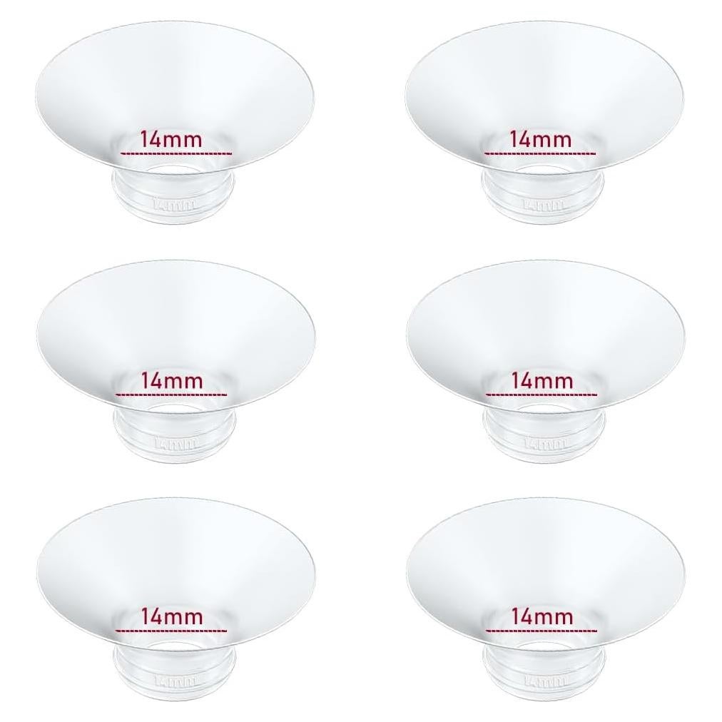 Inserto de Brida 14mm 6pcs IVARONAL para Extractores de Leche