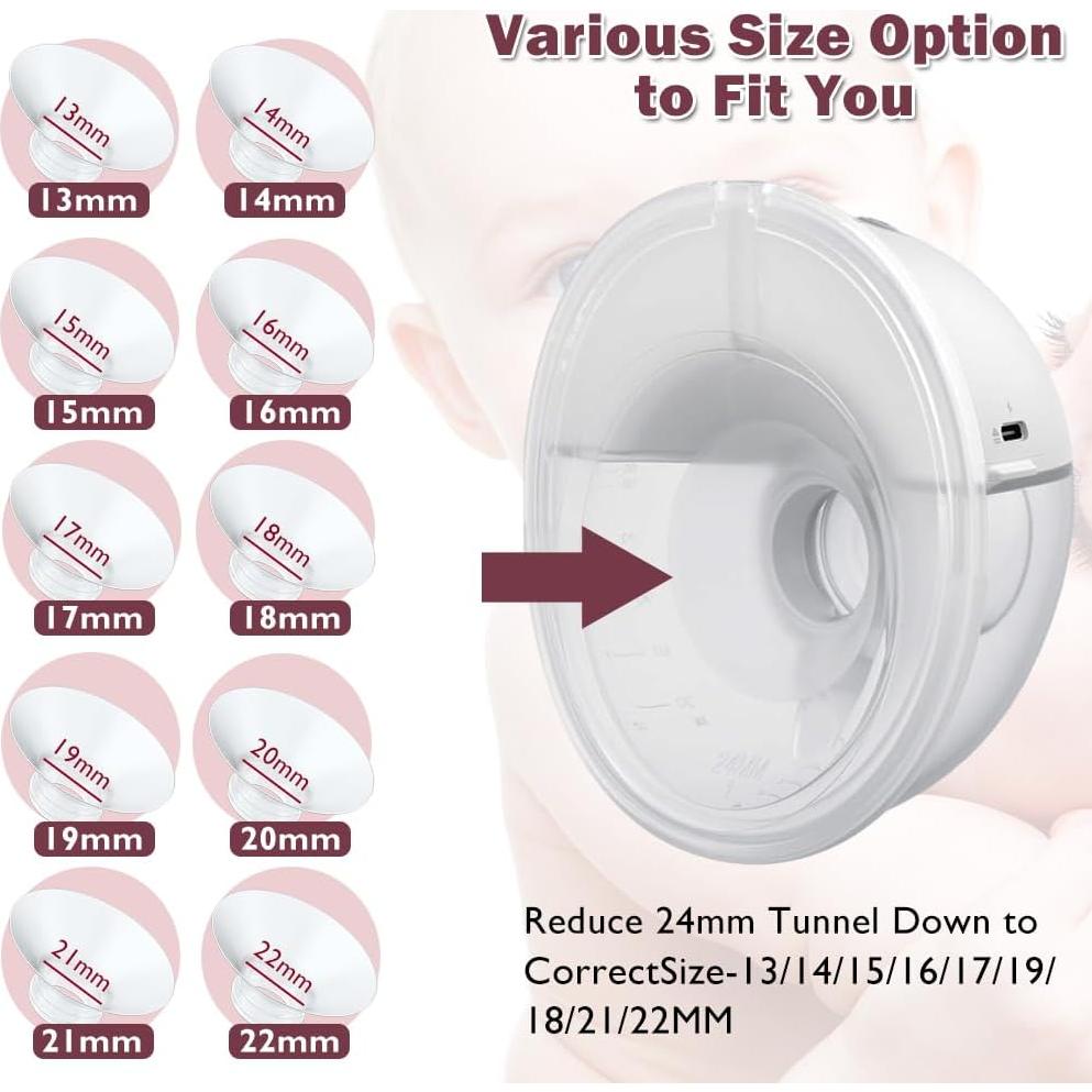 Inserto de Brida 14mm 6pcs IVARONAL para Extractores de Leche