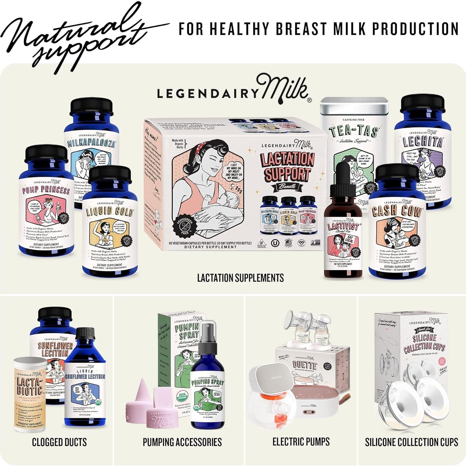 Lecitina de Girasol Legendairy Milk 1200mg 200 Cápsulas