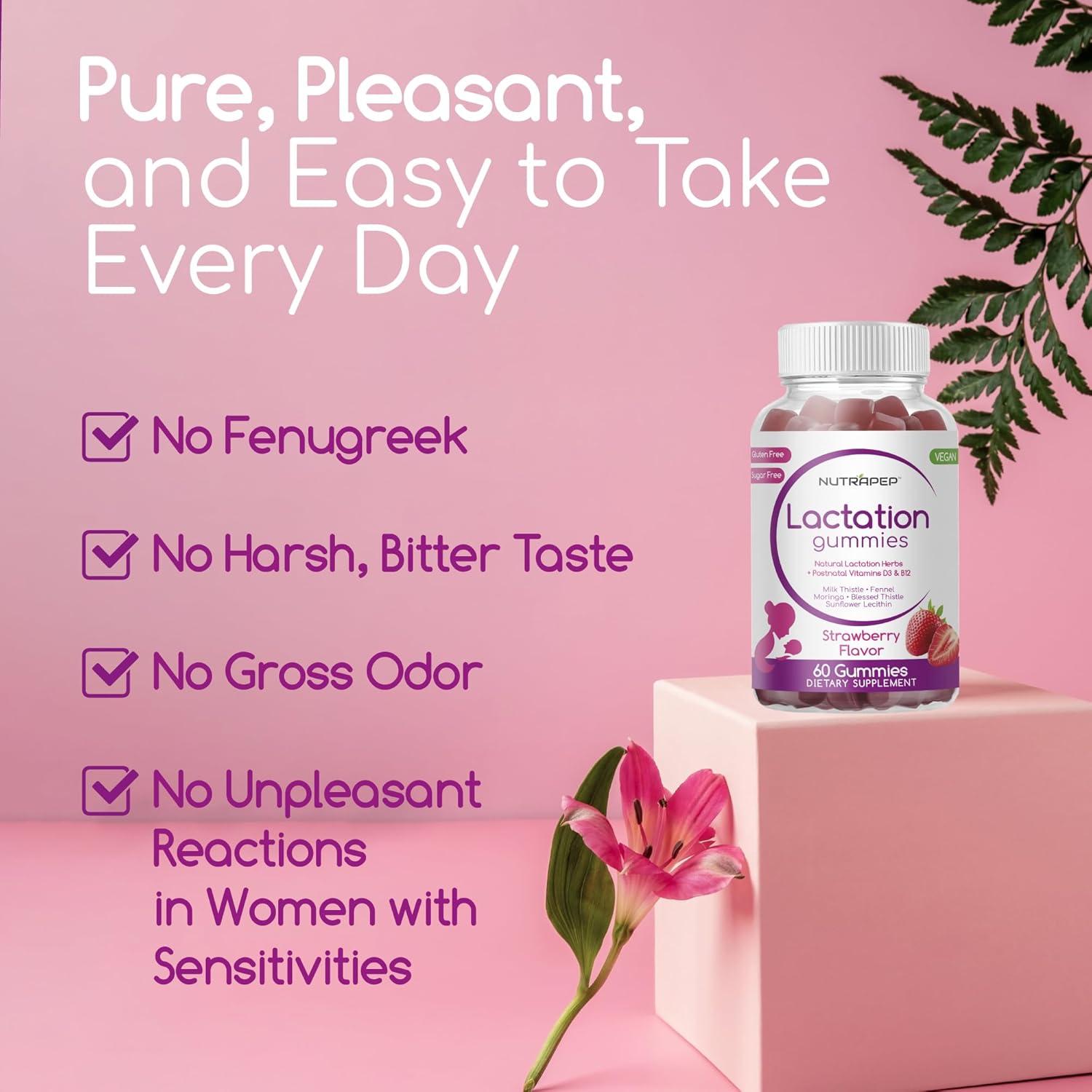 Gomitas Lactancia NutraPep 60 Unidades Sin Azúcar y Gluten