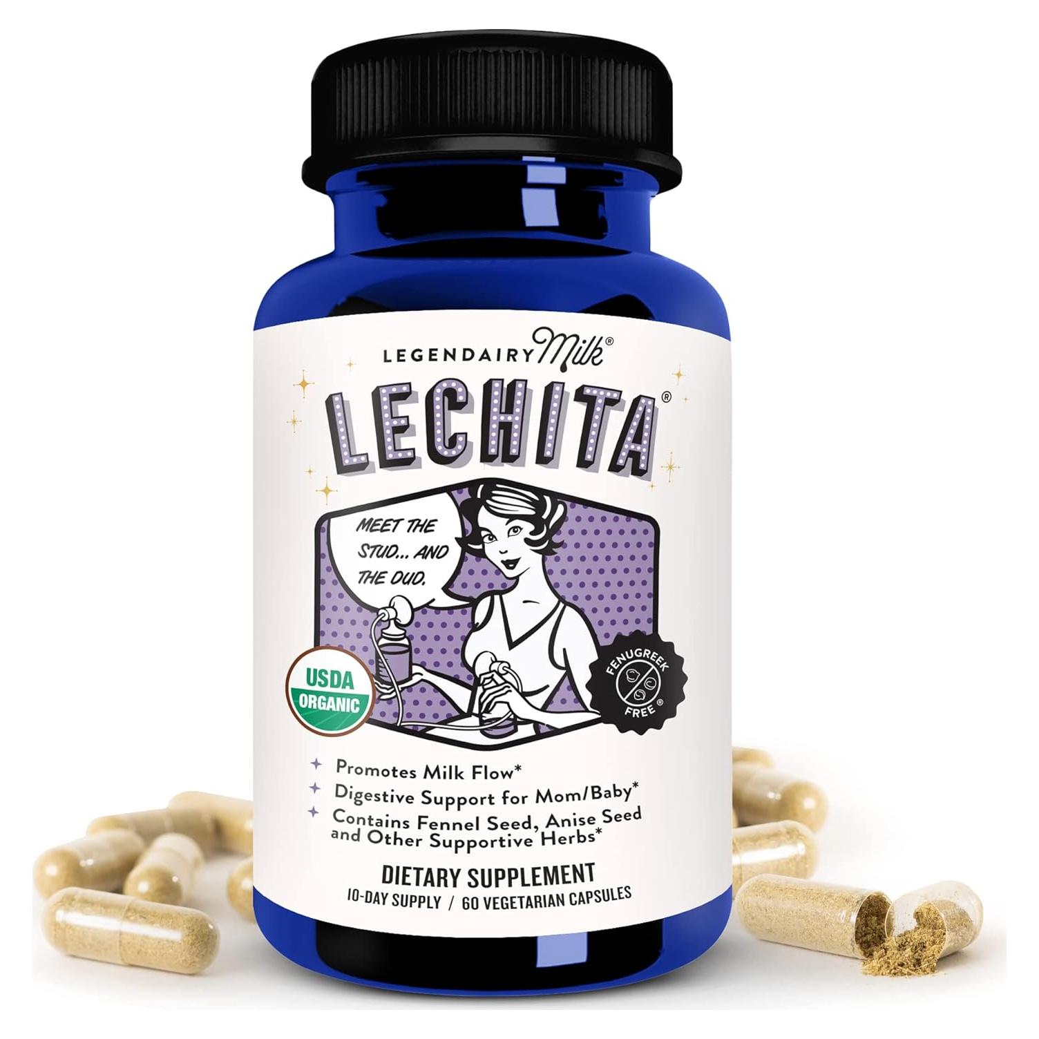 Suplemento de Lactancia Legendairy Milk Lechita 60 Cápsulas Veganas