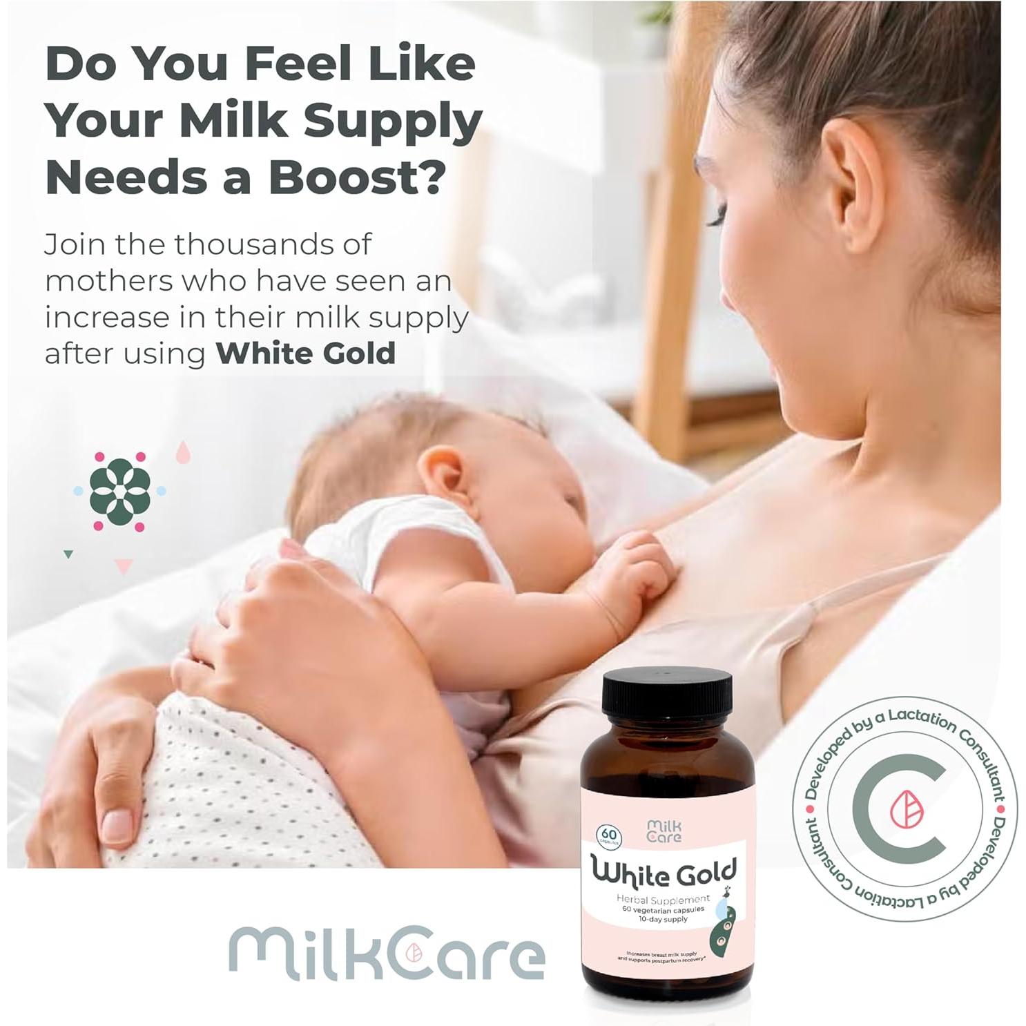 Suplemento de Lactancia Oro Blanco Milkcare 60 Cápsulas Veganas