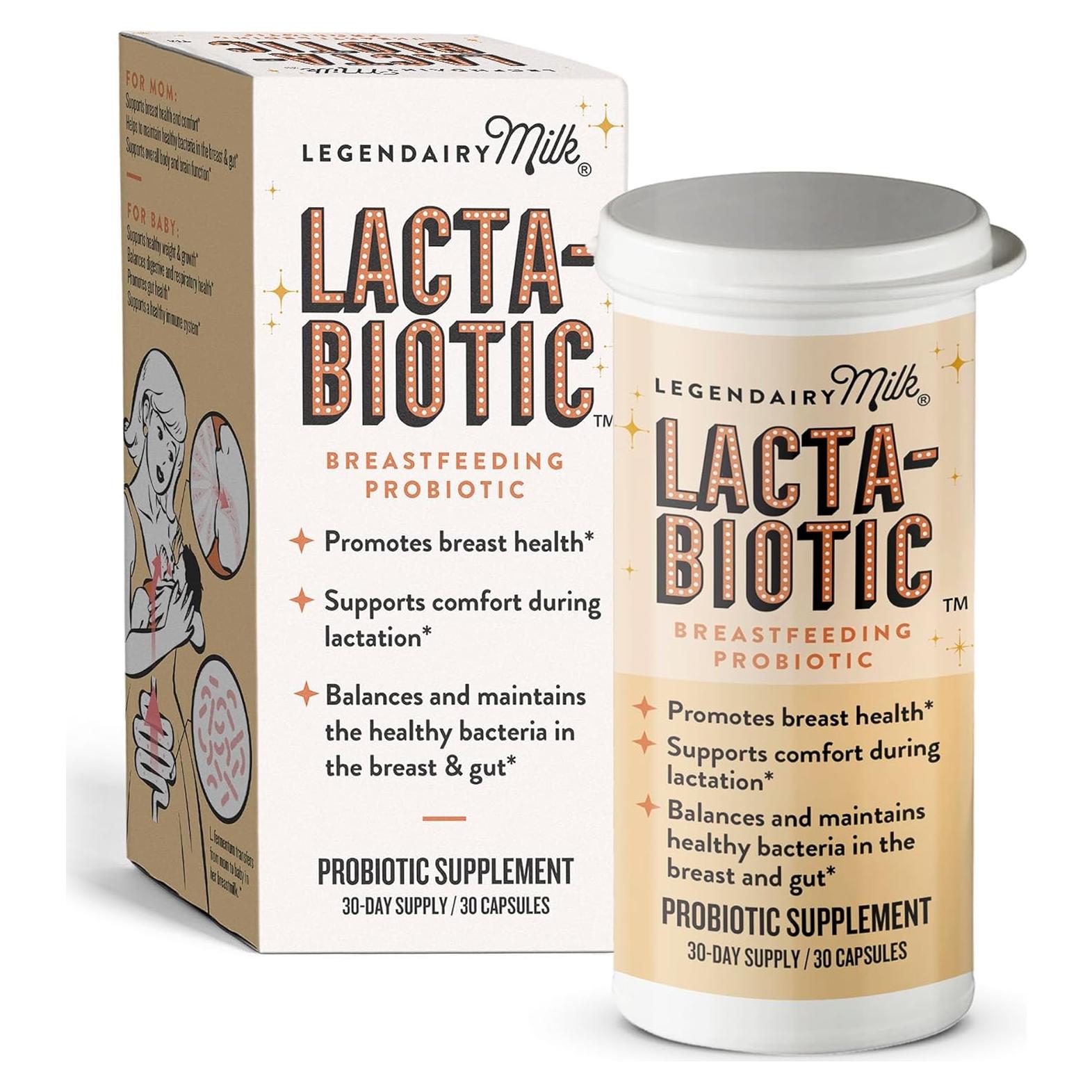 Probiotico Lacta-Biotic Legendairy Milk 30 Cápsulas