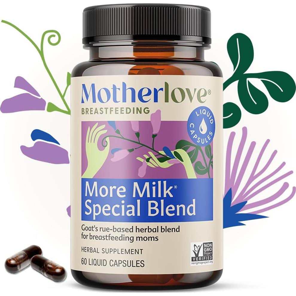 Motherlove Más Leche Suplemento Herbal 60 Cápsulas Líquidas