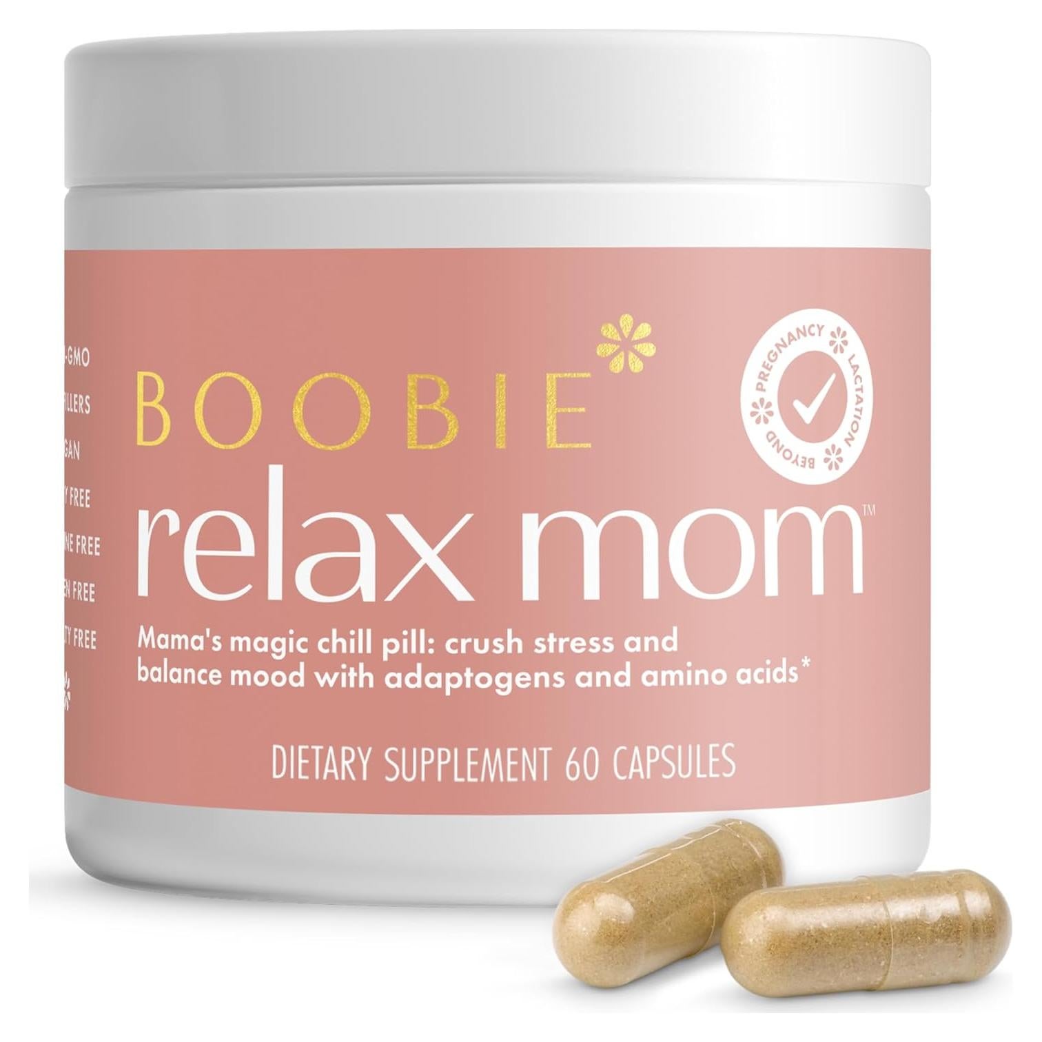 Suplemento Boobie Relax Mom 60 Cápsulas - Estrés Postparto