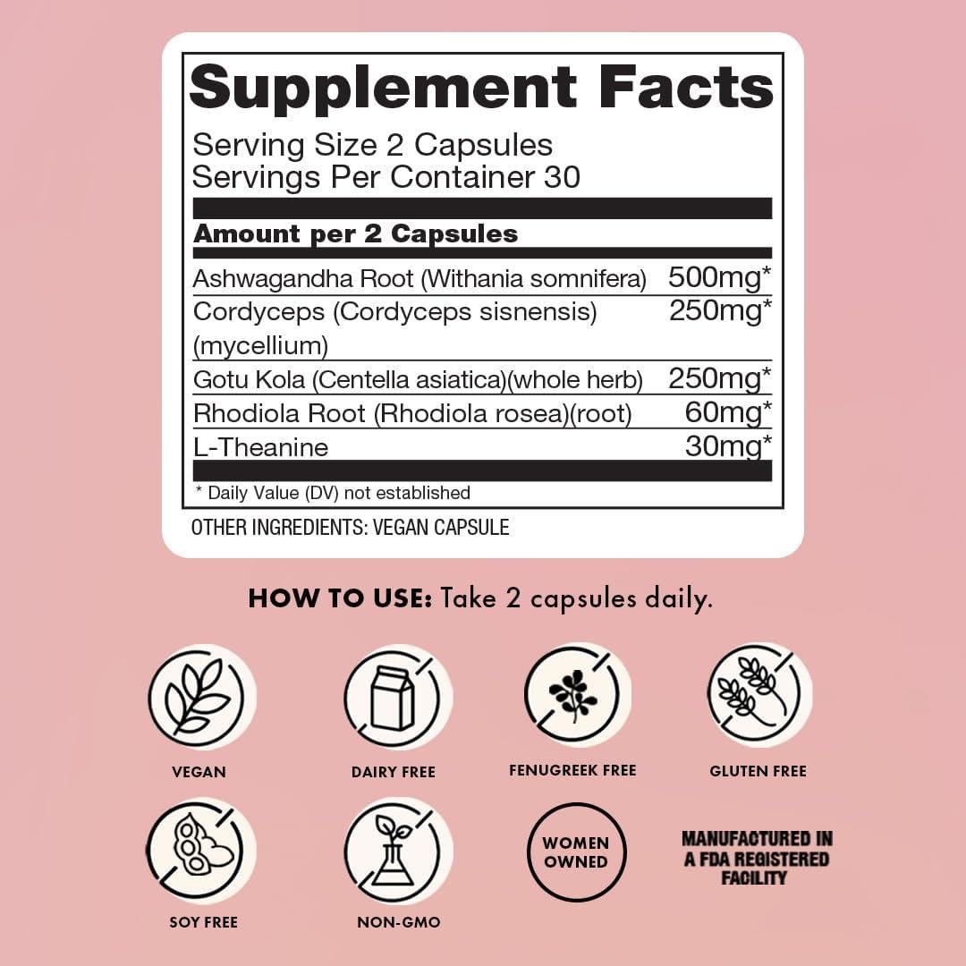 Suplemento Boobie Relax Mom 60 Cápsulas - Estrés Postparto