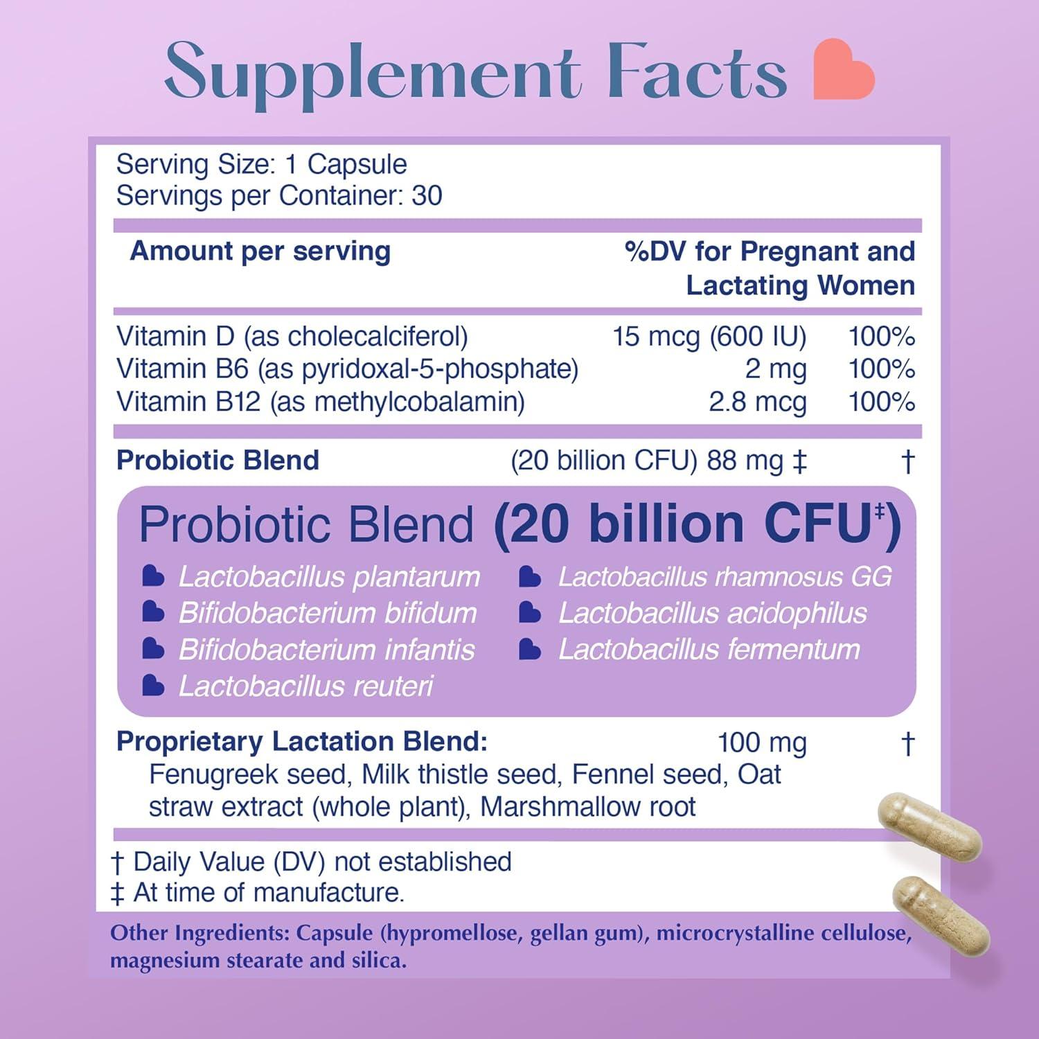 Suplemento Probiótico Postnatal Lovebug | 30 Cápsulas | 20 Mil Millones CFU