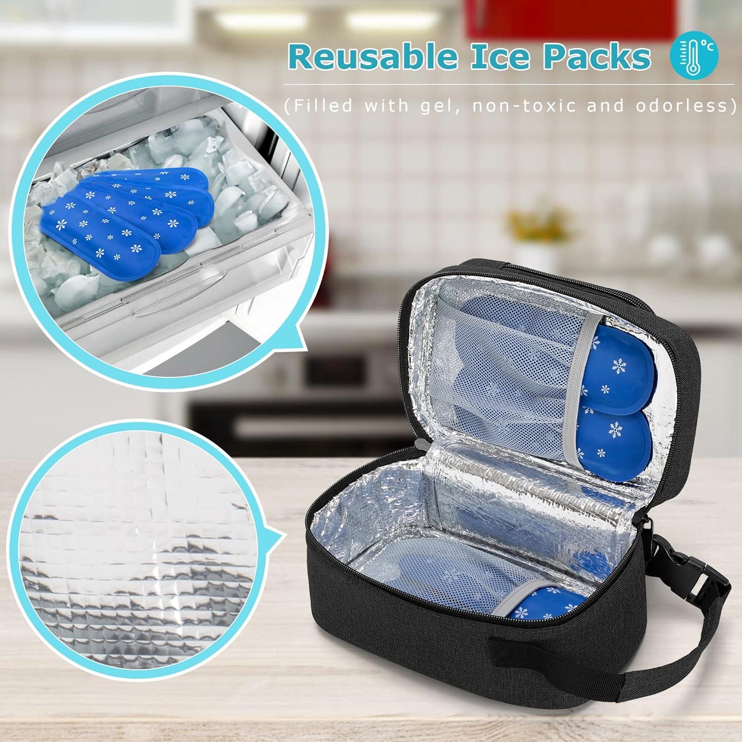 Bolsa Térmica Aislada BAFASO para Leche Materna con 4 Hielos