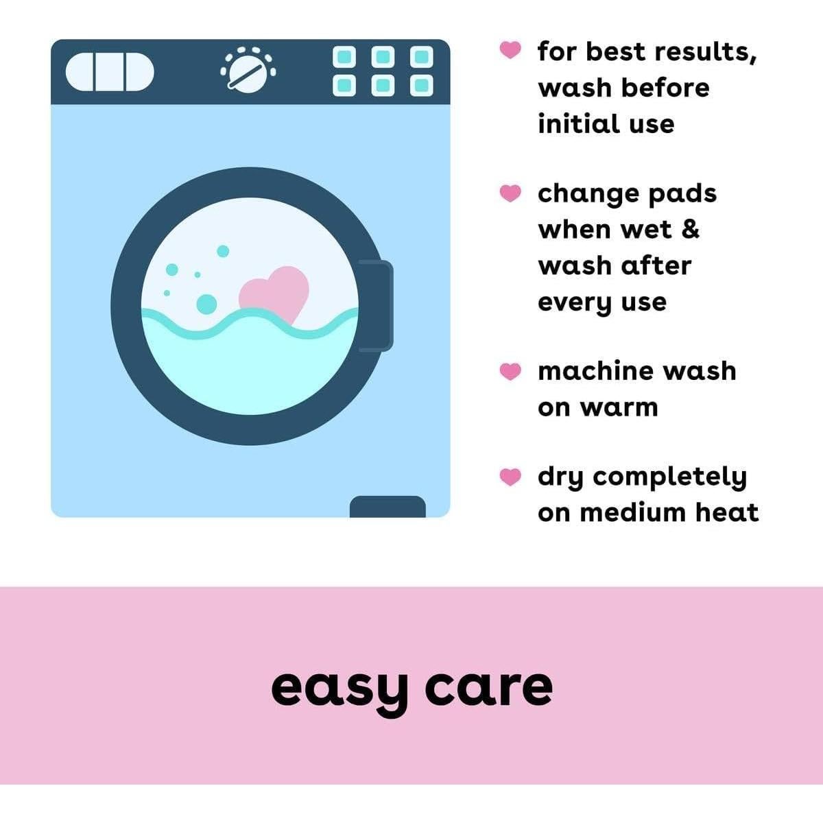 Almohadillas de Lactancia Nocturnas Bamboobies Reutilizables 4 Pzas