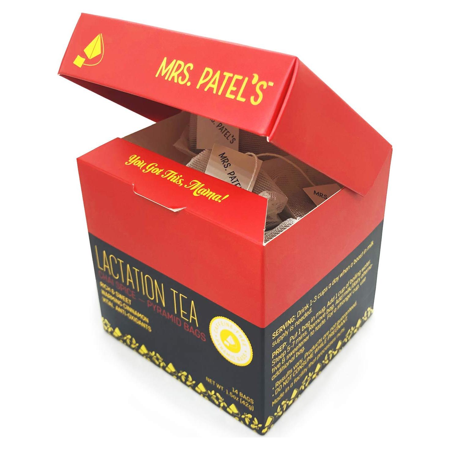 Té de Lactancia Sra. Patel Chai Sin Cafeína 14 Bolsitas