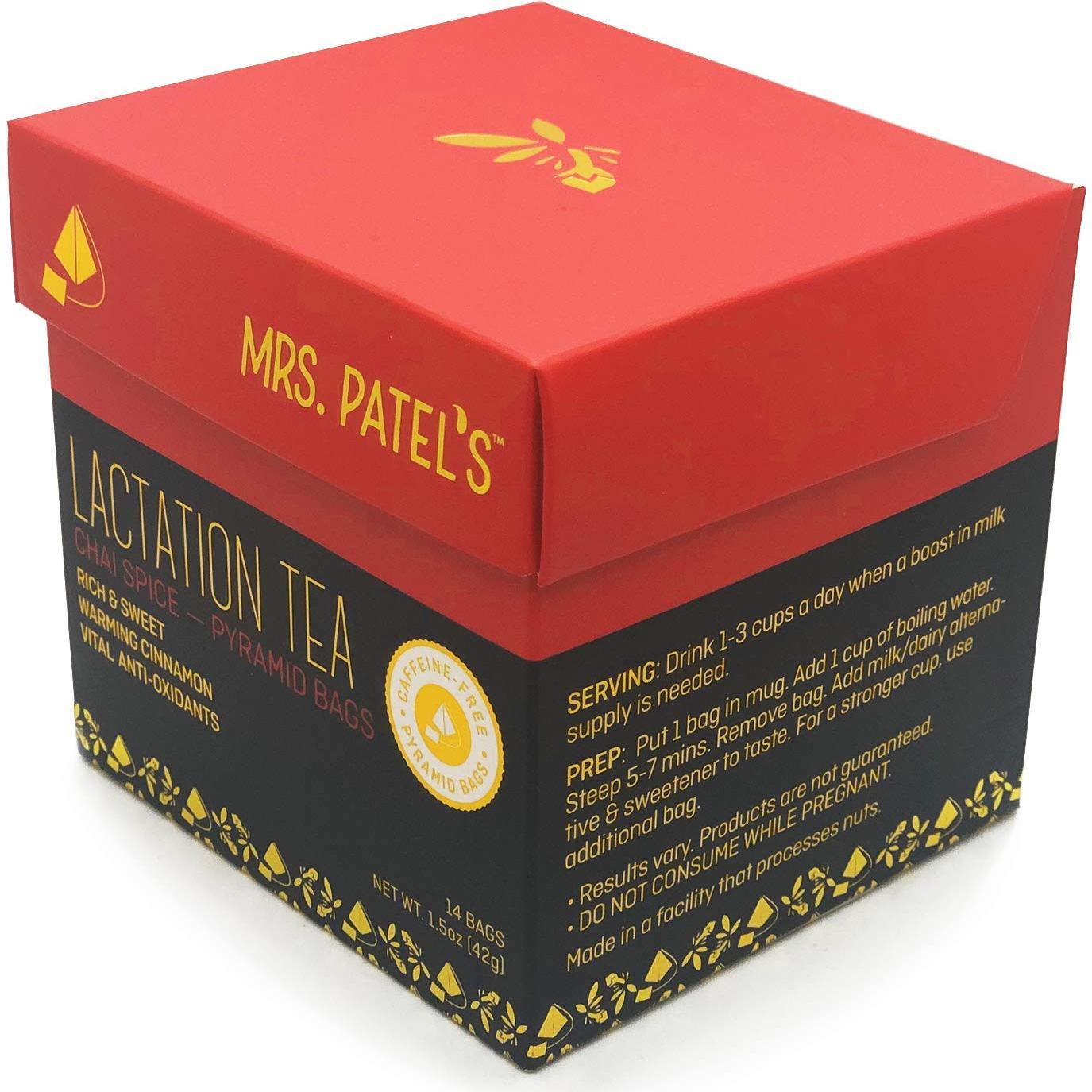 Té de Lactancia Sra. Patel Chai Sin Cafeína 14 Bolsitas