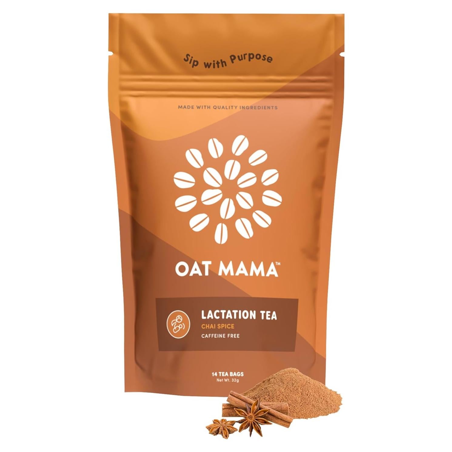 Té de Lactancia Oat Mama Especias Chai - 14 Saquitos Orgánicos