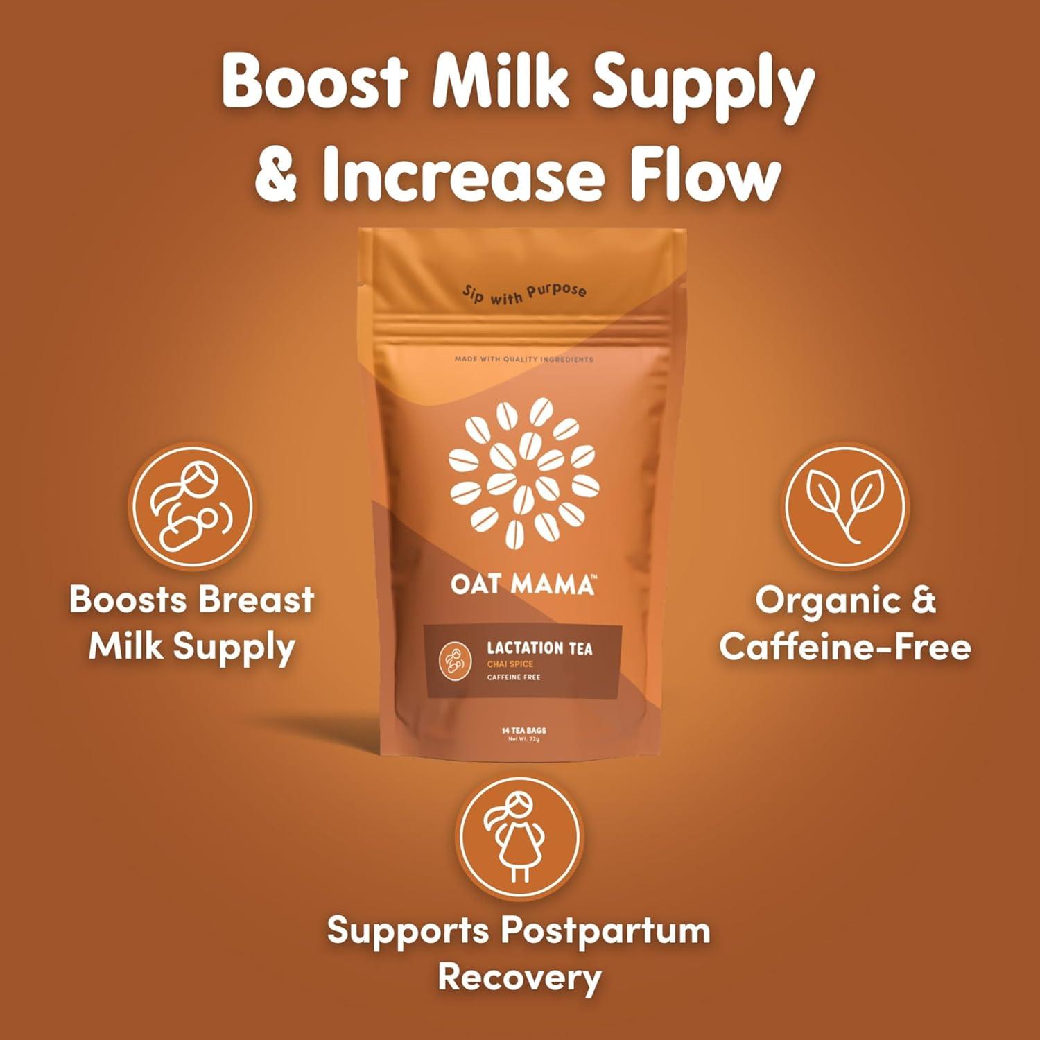 Té de Lactancia Oat Mama Especias Chai - 14 Saquitos Orgánicos