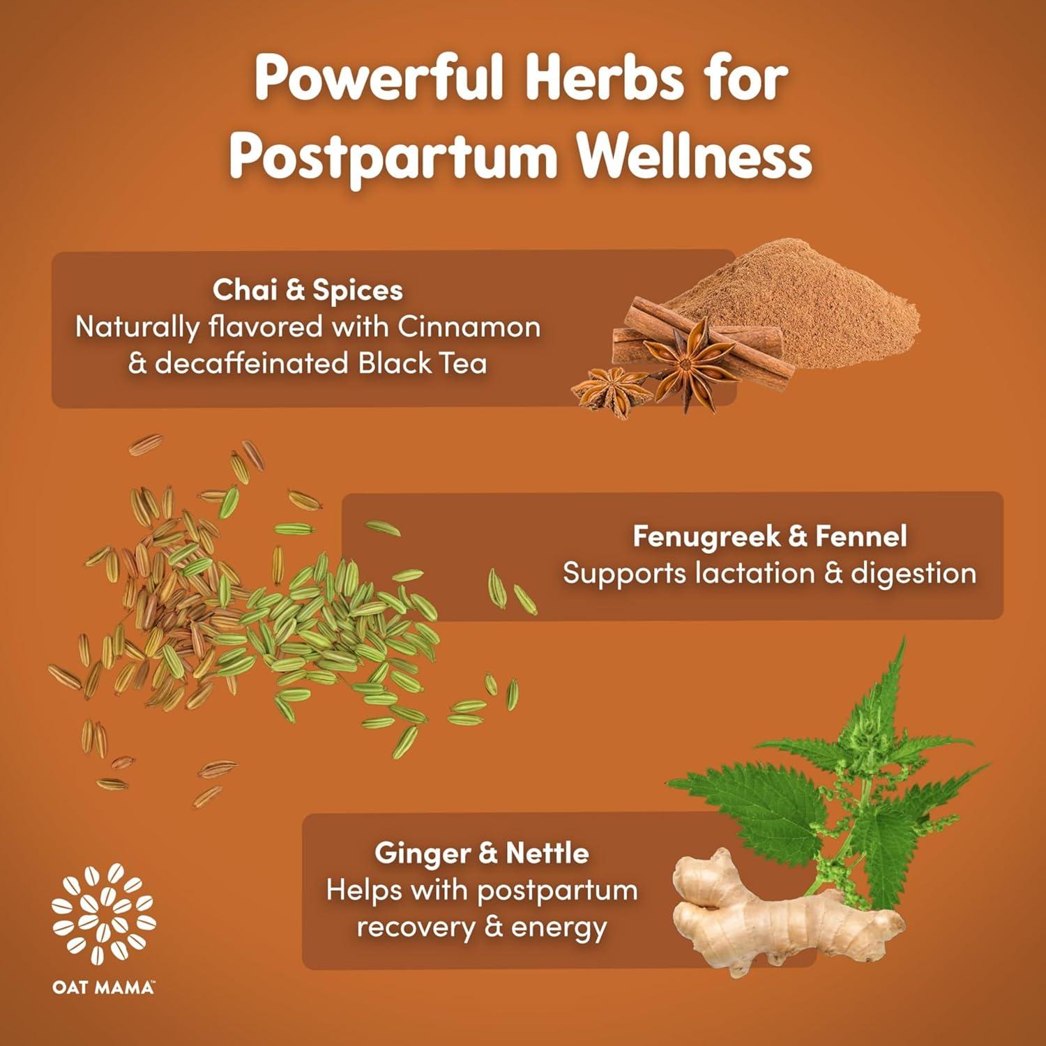 Té de Lactancia Oat Mama Especias Chai - 14 Saquitos Orgánicos