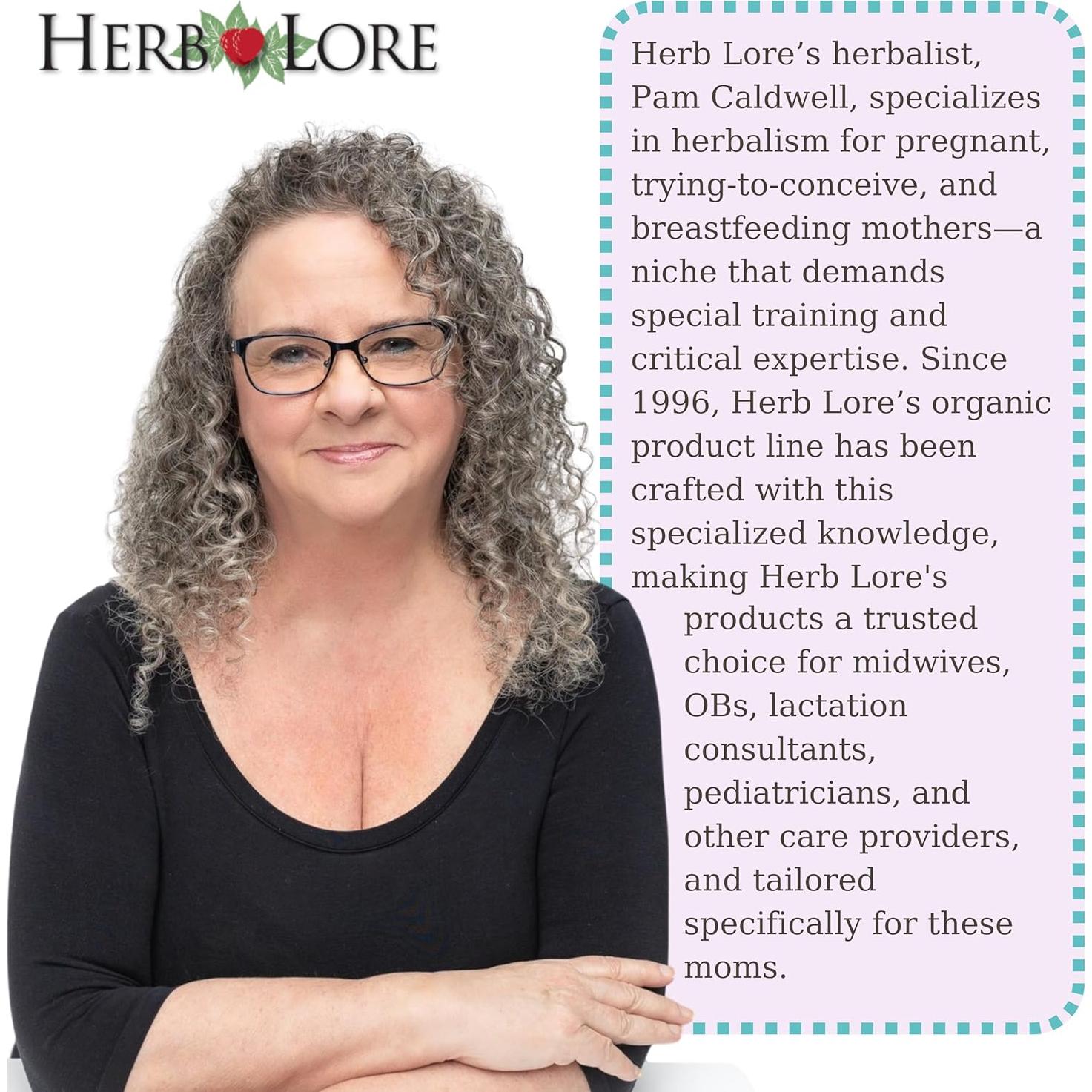 Té de Lactancia Orgánico Herb Lore - 58 Porciones - Sin Cafeína