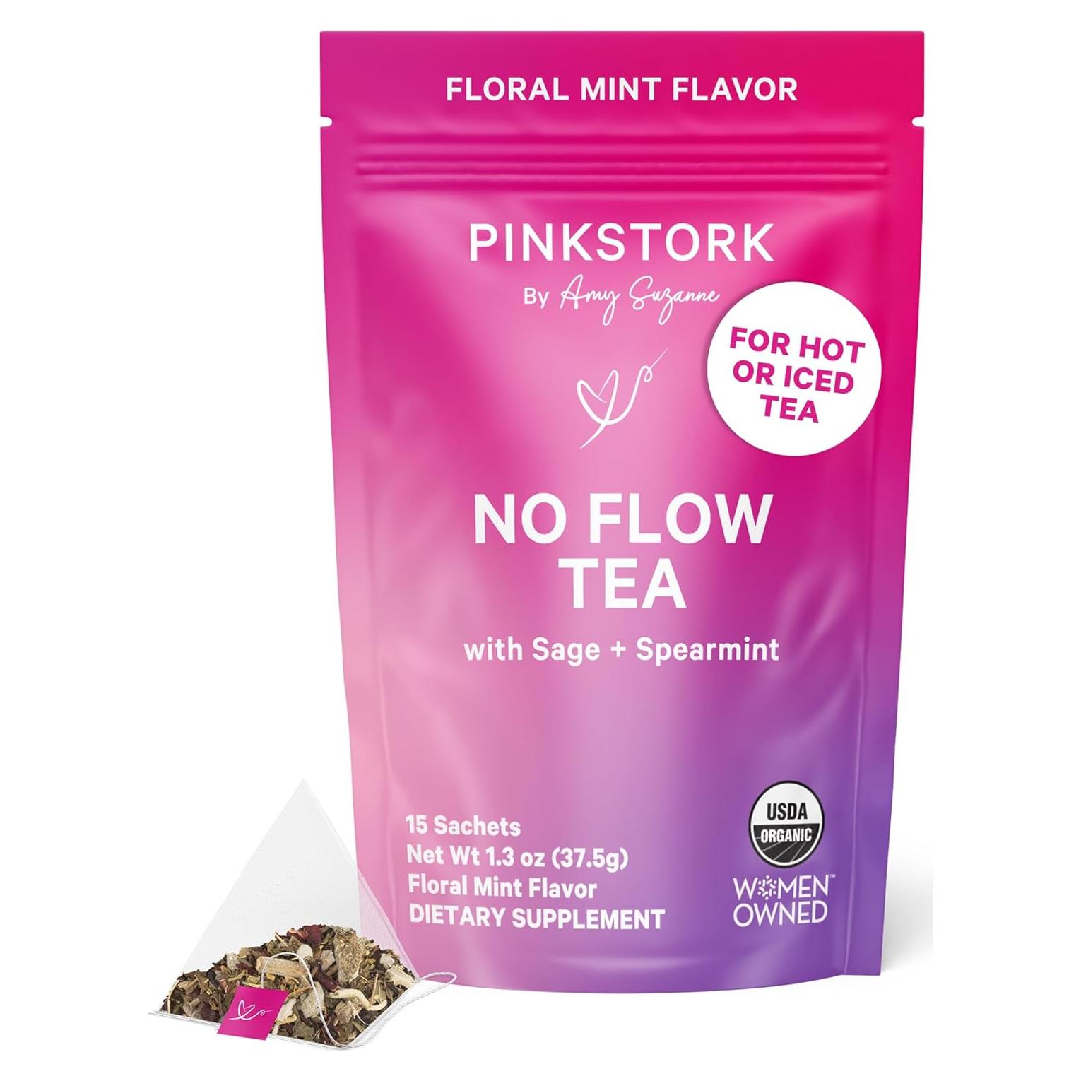 Té de Salvia Orgánica Pink Stork No Flow - 15 Bolsitas