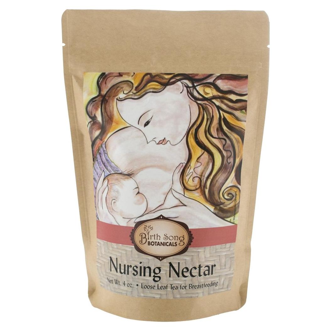 Birth Song Botanicals Nursing Nectar Herbal Breastfeeding Tea – Organic Lactation Tea to Increase Milk Supply, Enhance Milk Production & Breastmilk Flow* – 40 Servings