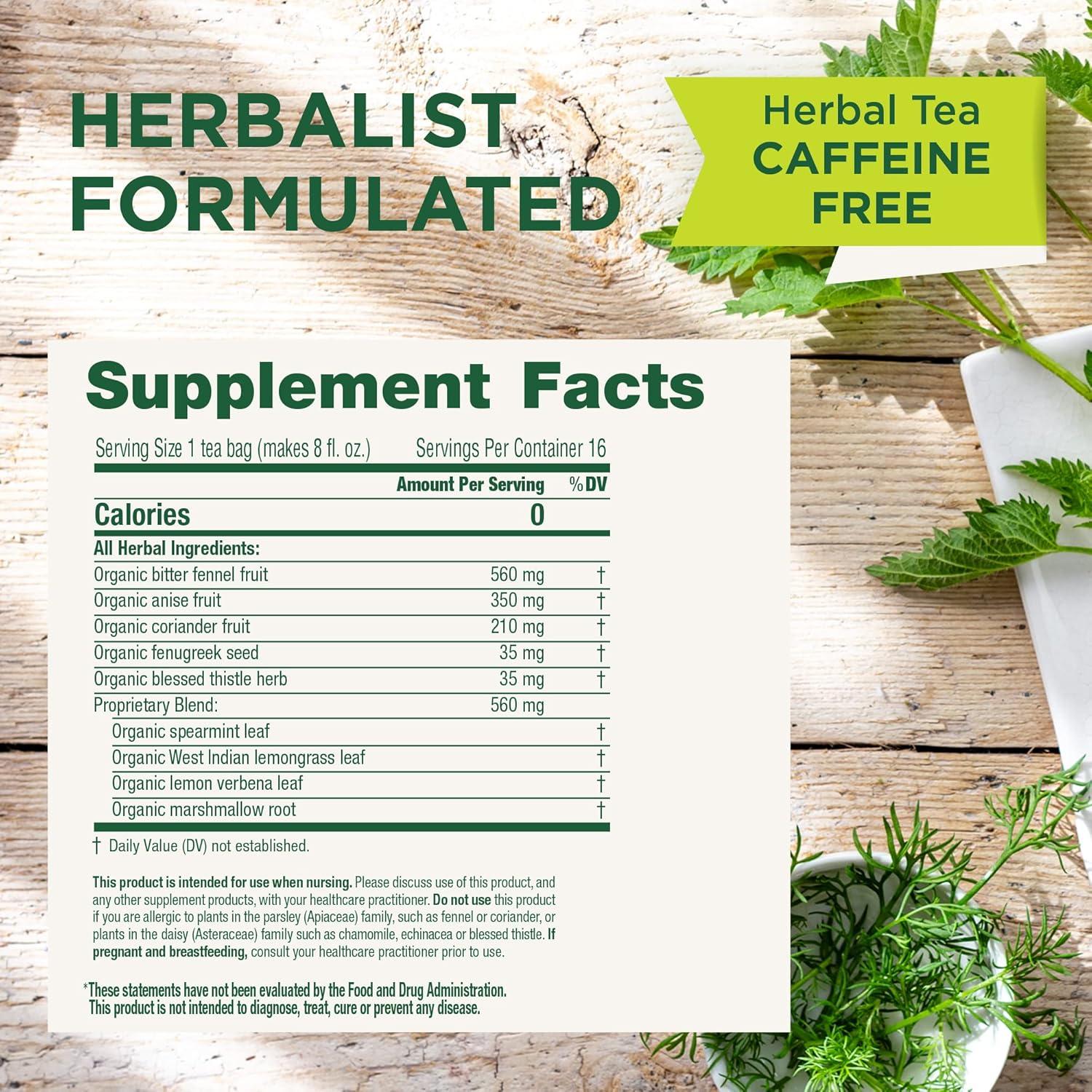 Té de Lactancia Orgánico Traditional Medicinals 16 Bolsitas