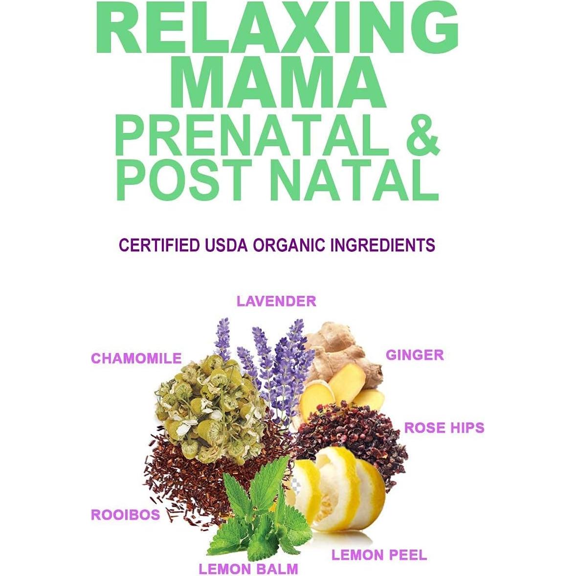 Té Relajante Orgánico Mama - Sin Cafeína - 40 Porciones