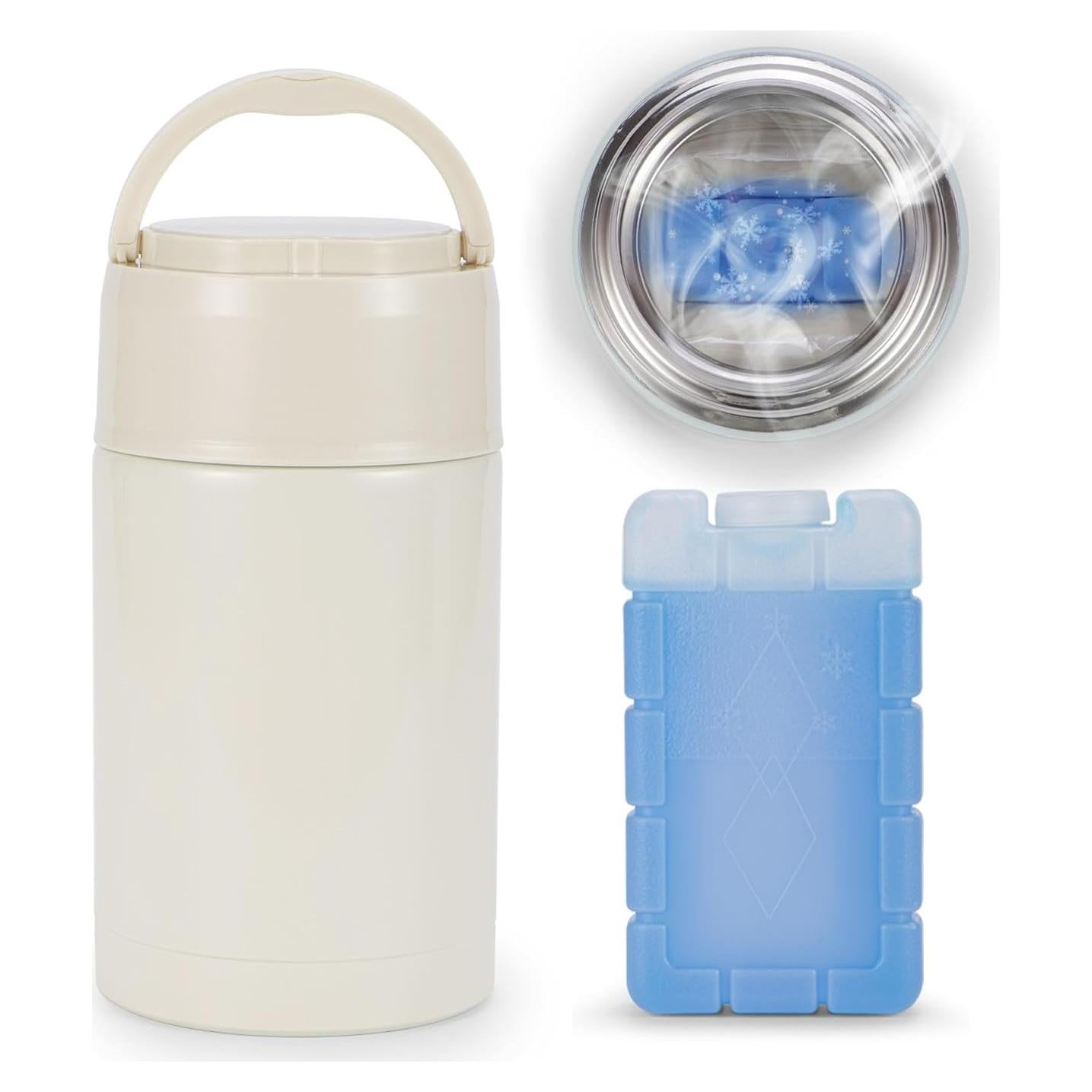 Enfriador de Leche Materna SINSUFUR Acero Inoxidable 1.18L Blanco