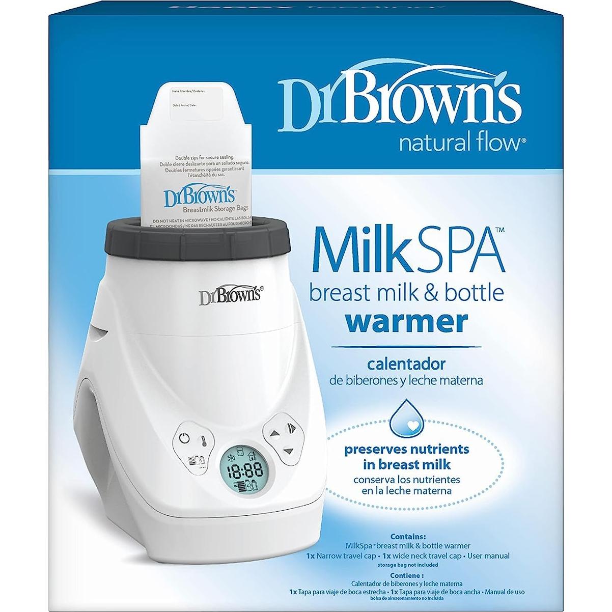 Calentador de Leche Materna Dr. Brown MilkSPA + 4 Botellas 120ml