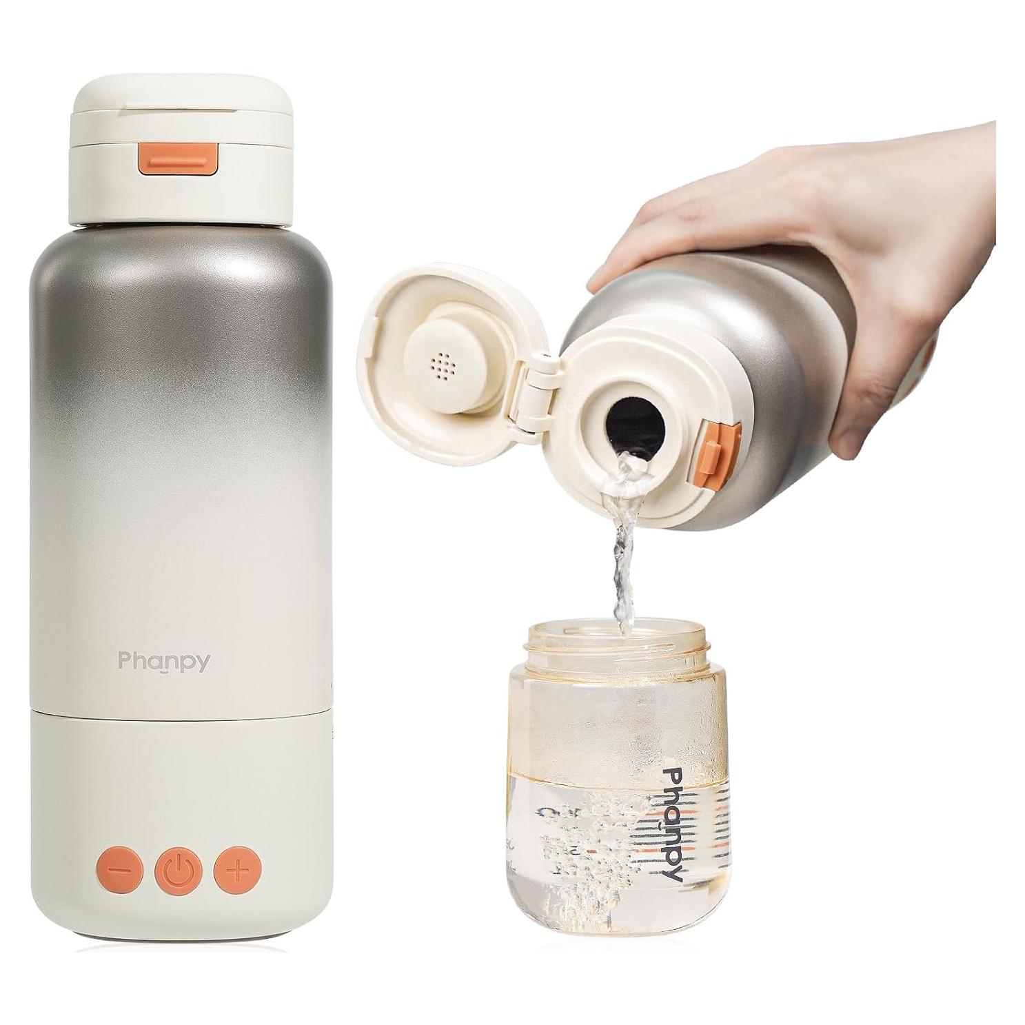 Calentador de Botellas Portátil Phanpy 100W - 500ml, Batería 10000mAh