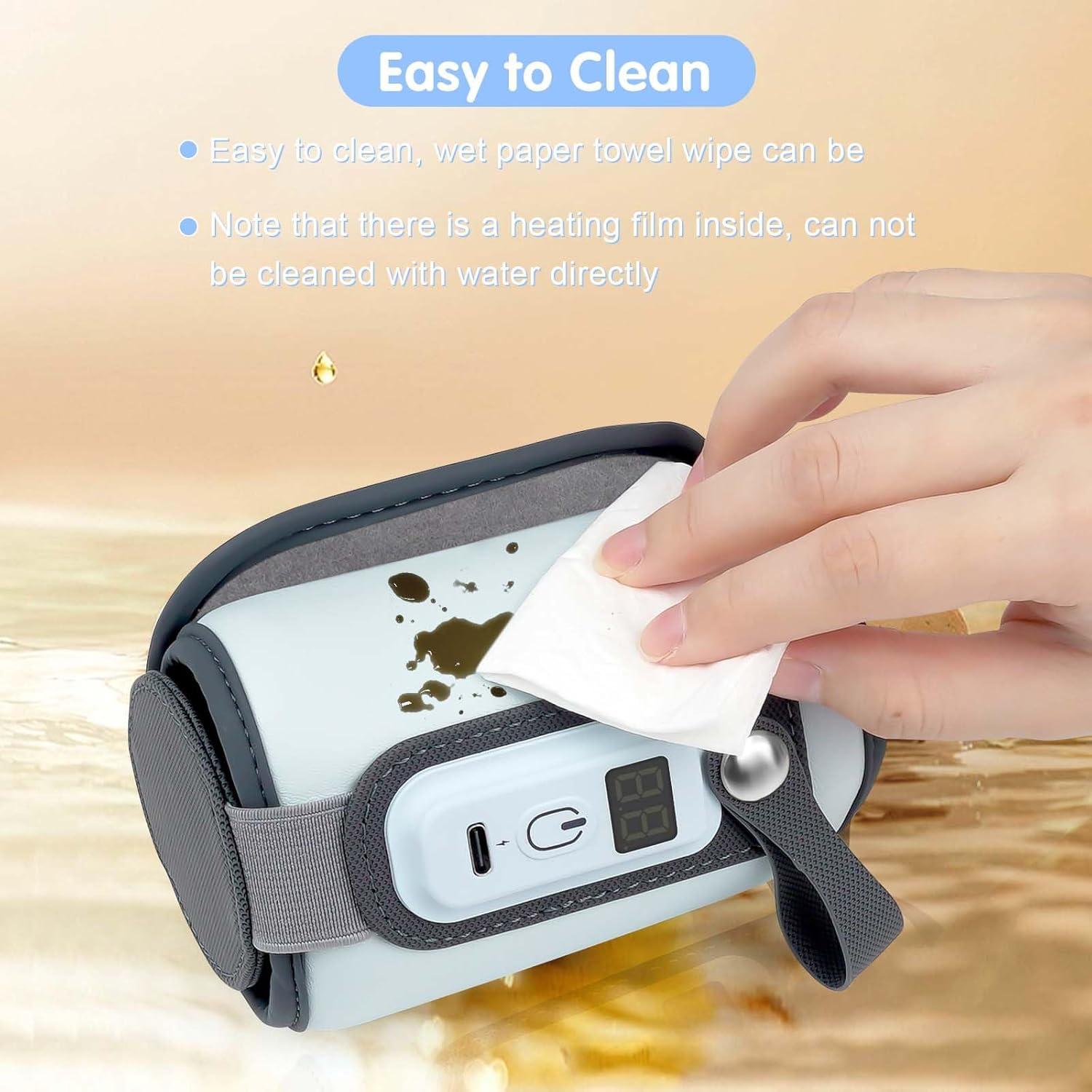 Calentador de Botellas Portátil USB para Bebés - Azul