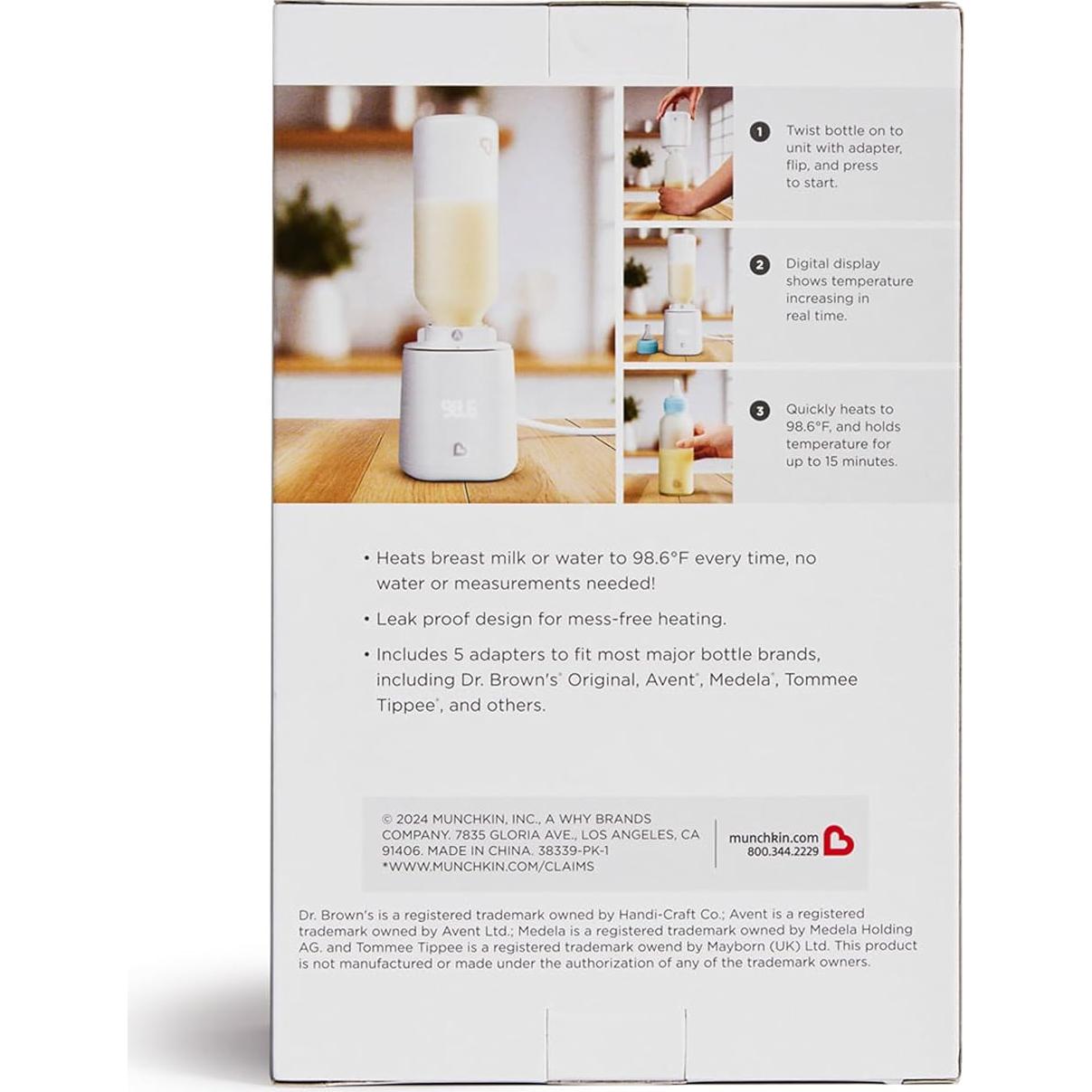 Calentador de Biberones Munchkin Simple Touch Digital 37°C