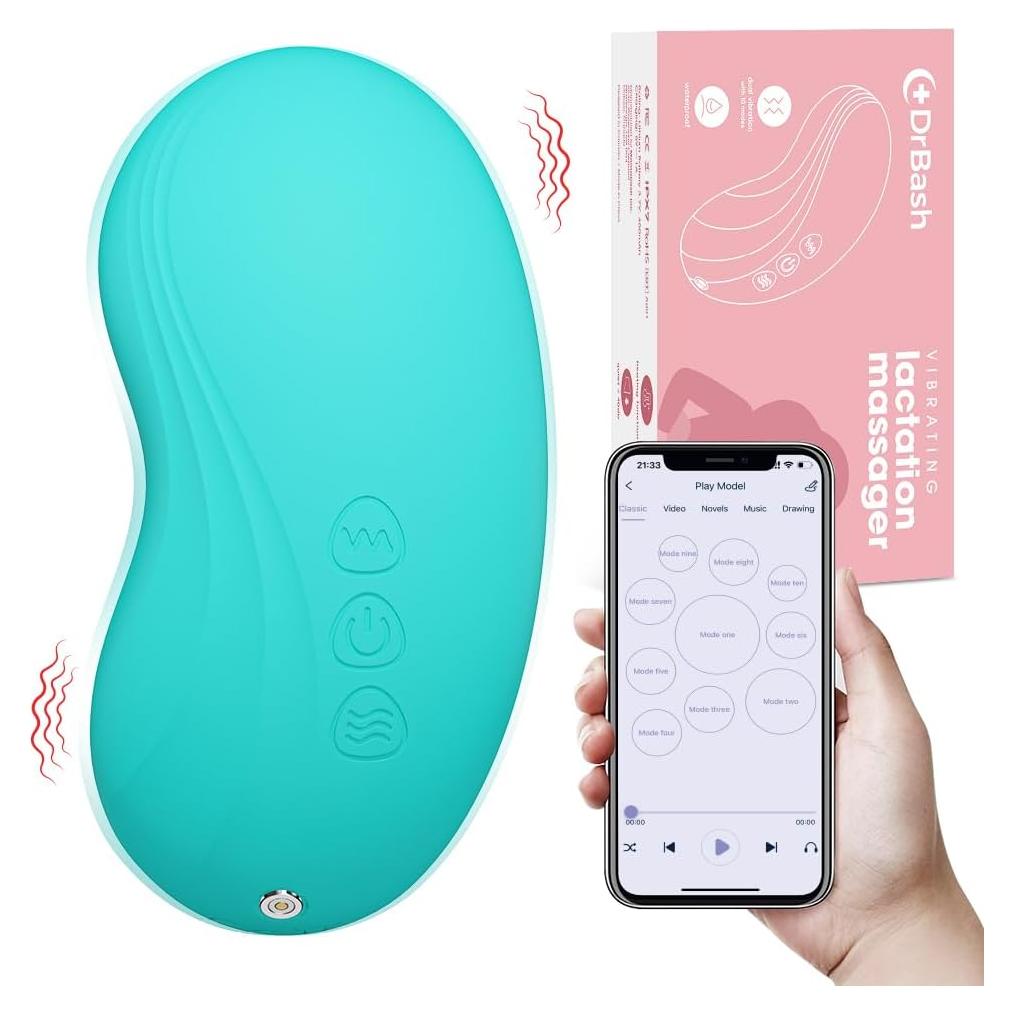 Masajeador de Lactancia DrBash V60 - Calor y Vibración