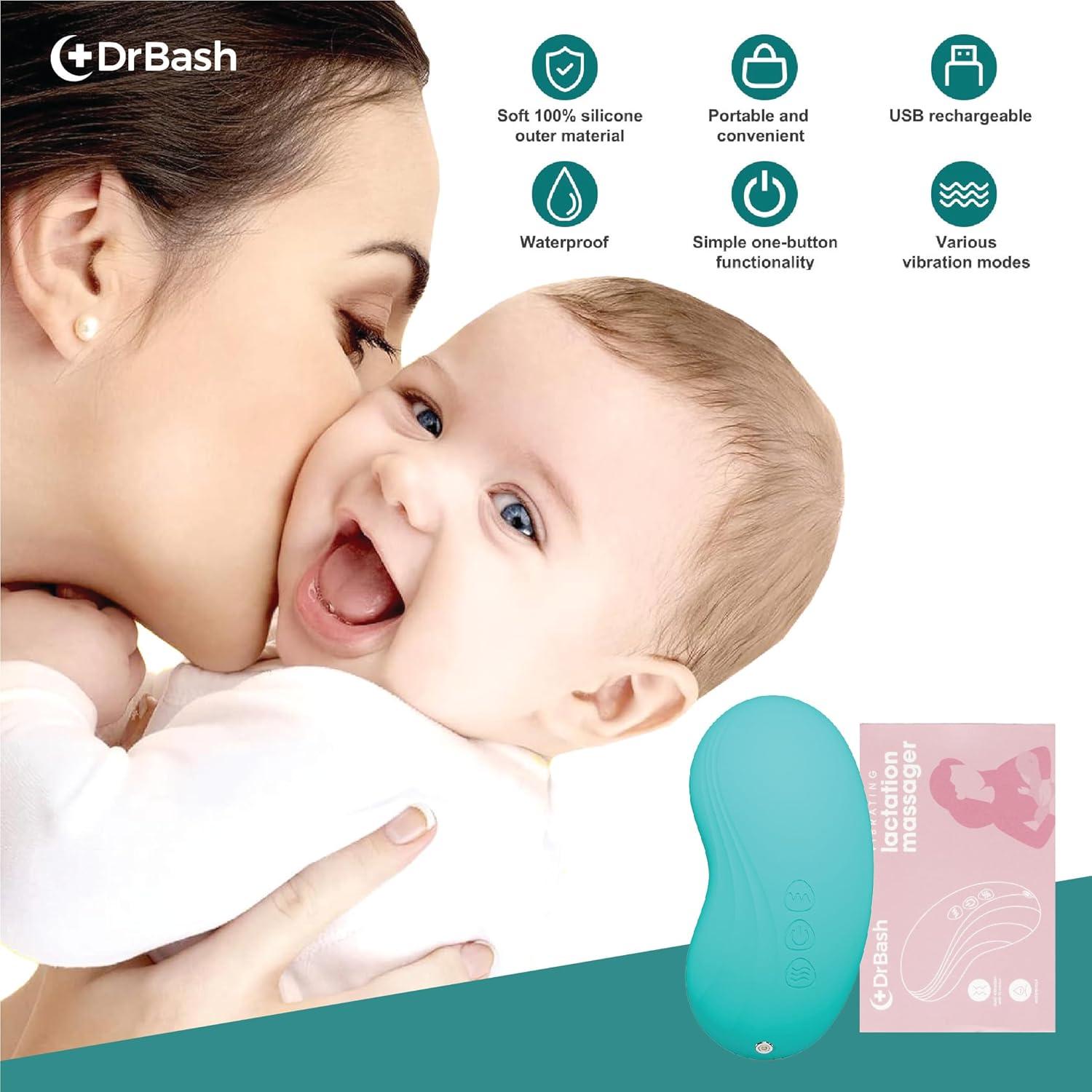 Masajeador de Lactancia DrBash V60 - Calor y Vibración