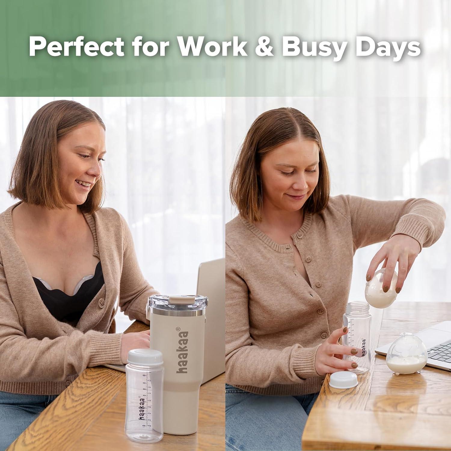 Enfriador de Leche Materna Portátil Haakaa 900ml con Botella