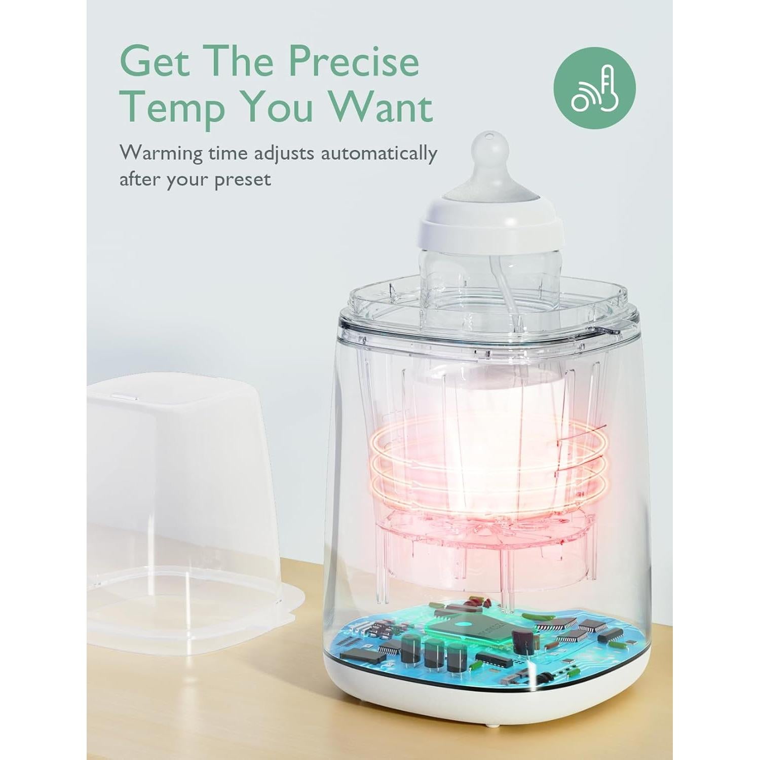 Calentador de Toallitas y Botellas Momcozy - Rápido y Eficiente