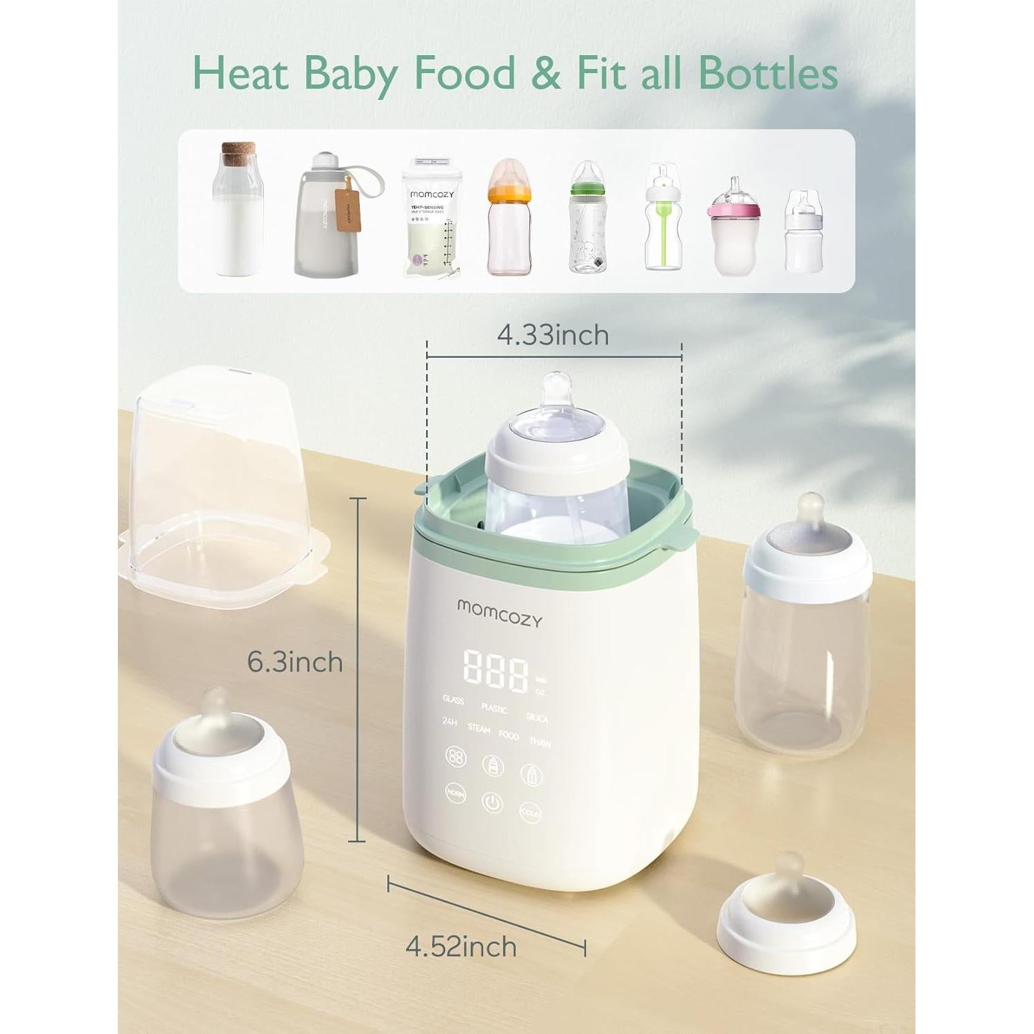 Calentador de Toallitas y Botellas Momcozy - Rápido y Eficiente