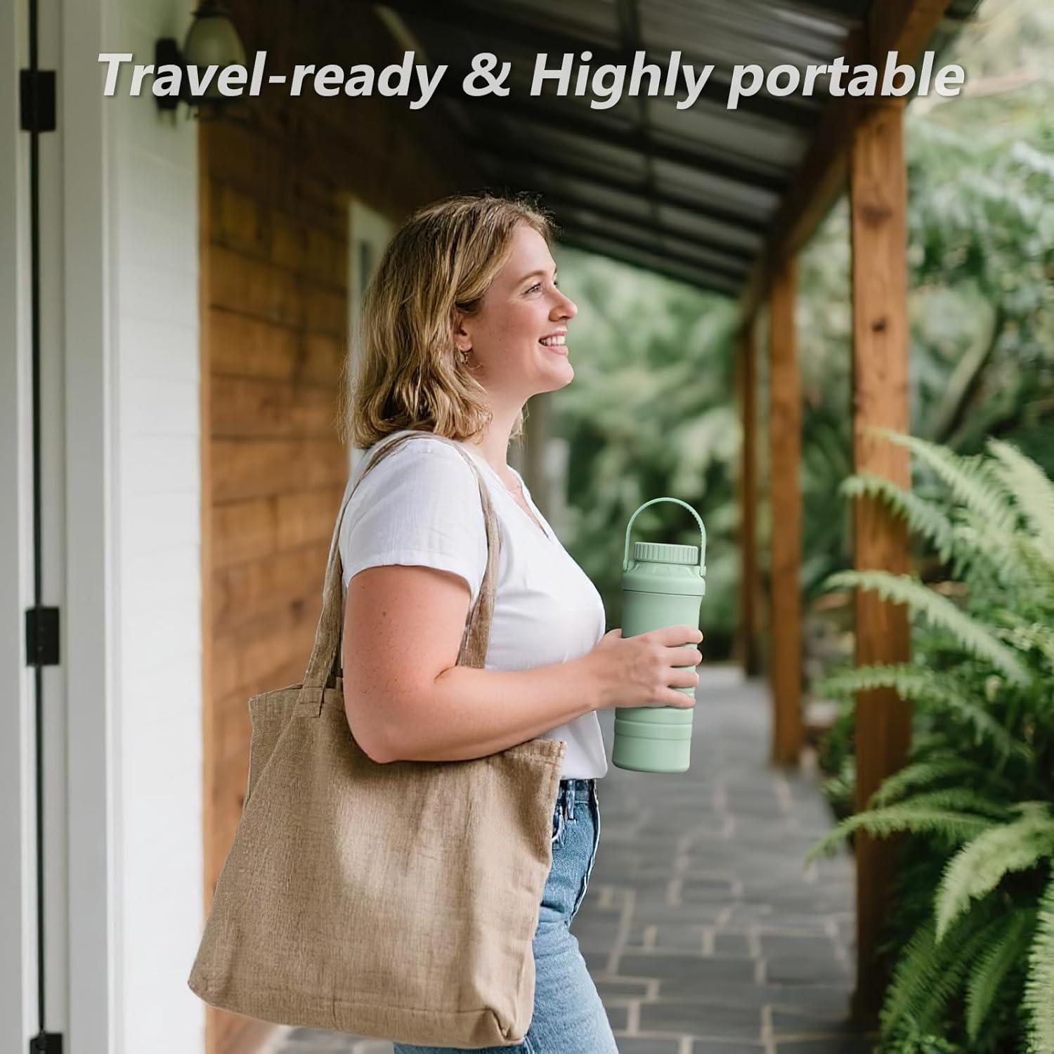 Botella Enfriadora de Leche Materna Sologromono 22oz Acero Inoxidable