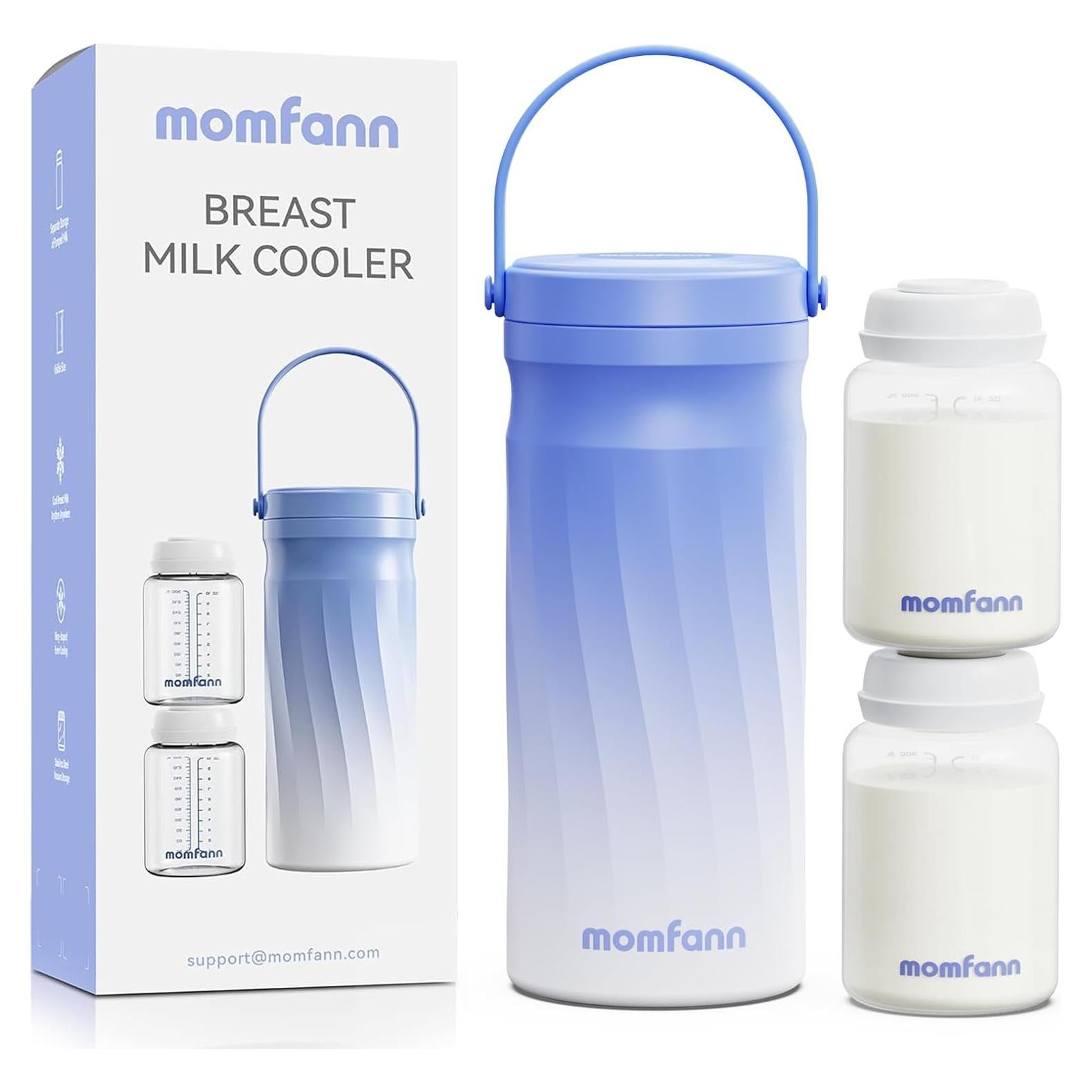 Enfriador de Leche Materna Portátil MOMFANN 20oz Acero Inoxidable