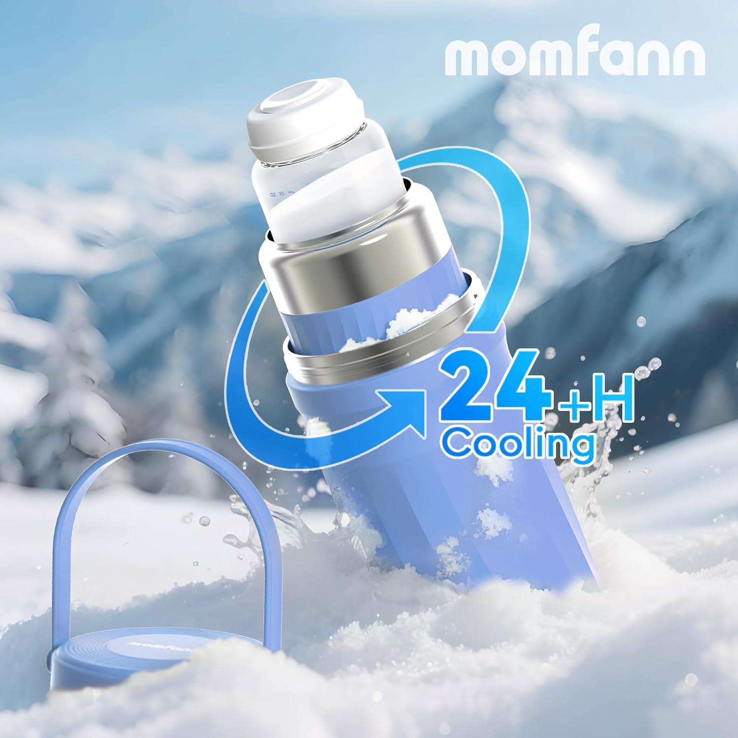 Enfriador de Leche Materna Portátil MOMFANN 20oz Acero Inoxidable