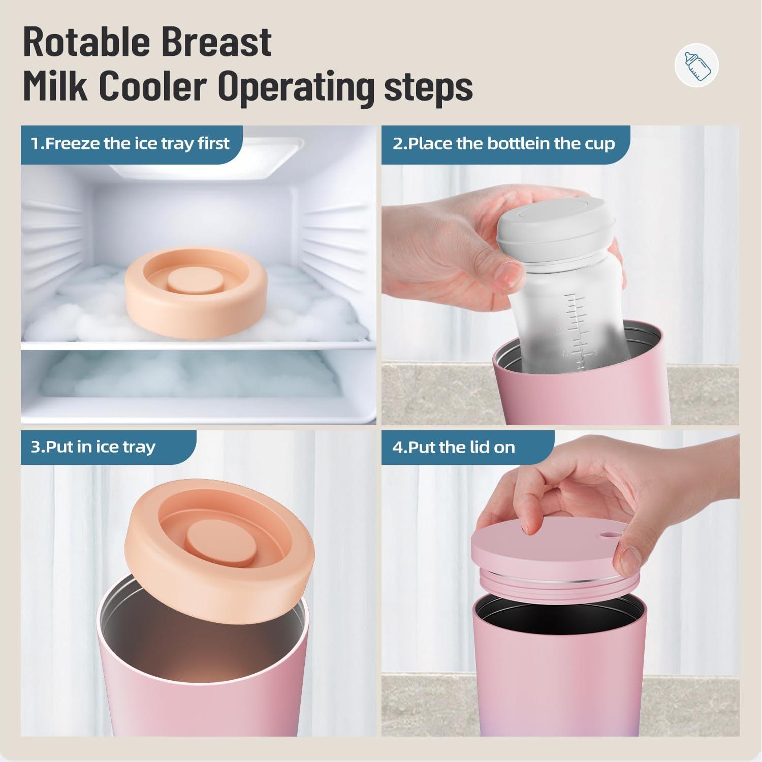 Enfriador de Leche Materna Portátil MOMJOY 1200ml Aislamiento 24h