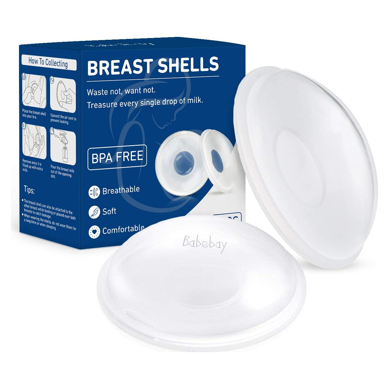 Colectores de Leche Babebay 2 PCS Silicona Suave 30ml