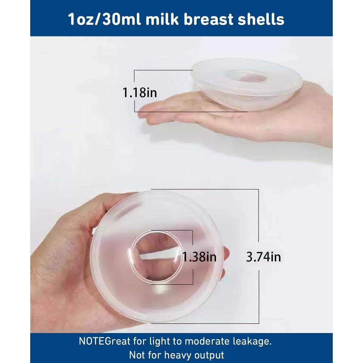 Colectores de Leche Babebay 2 PCS Silicona Suave 30ml