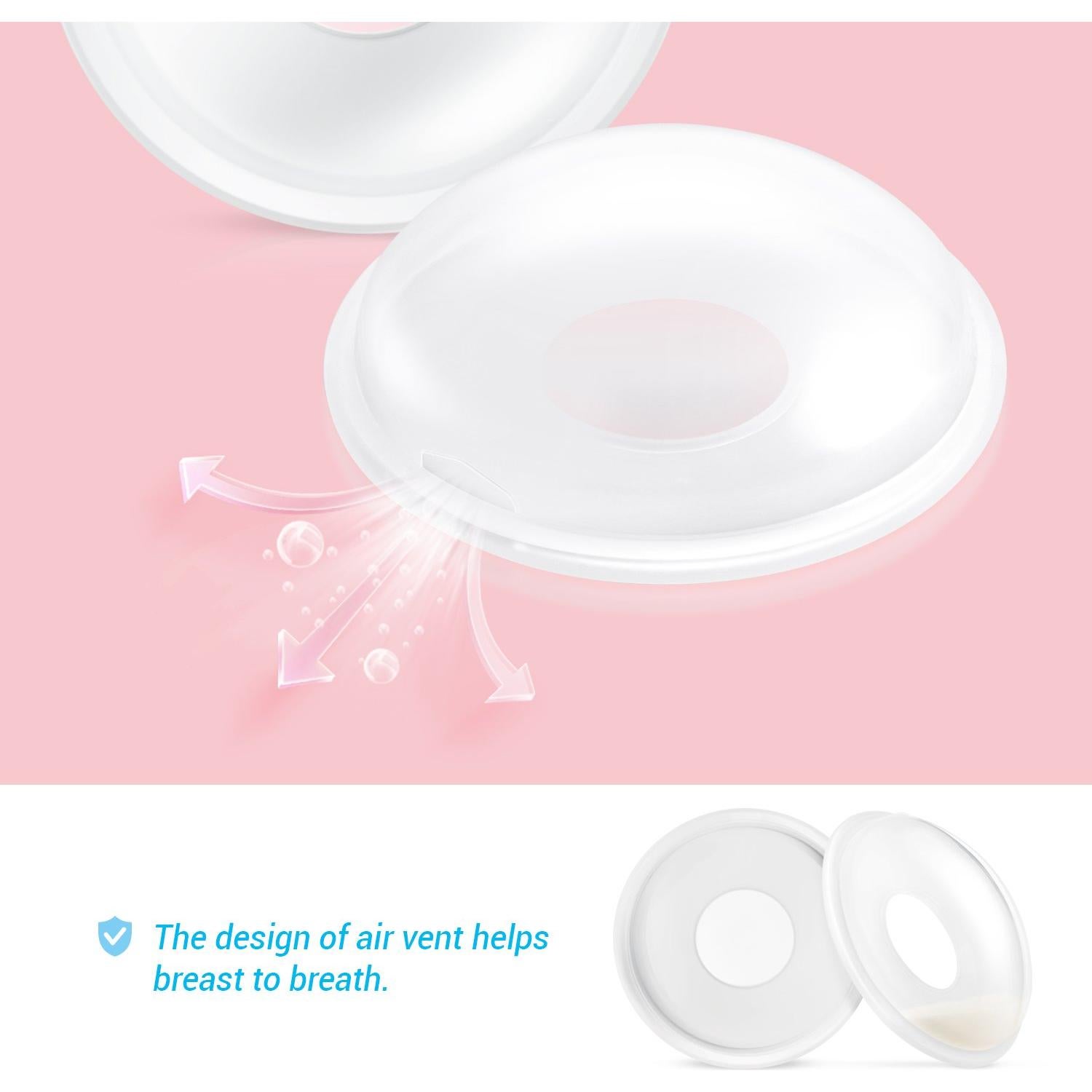 Colectores de Leche Babebay 2 PCS Silicona Suave 30ml