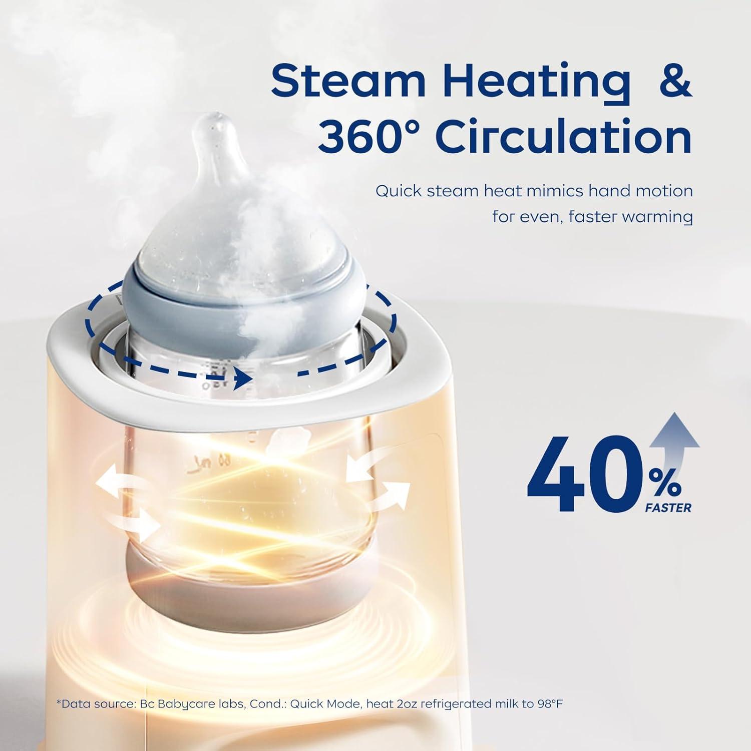 Calentador de Biberones Bc Babycare 10 en 1 Blanco Rápido