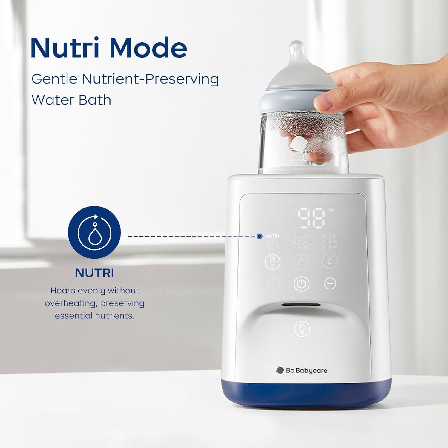 Calentador de Biberones Bc Babycare 10 en 1 Blanco Rápido