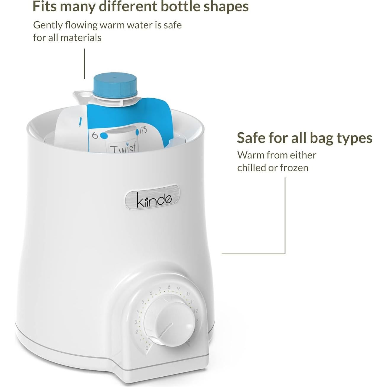 Calentador de Biberones Kiinde Kozii Pro con SafeHeat 226g