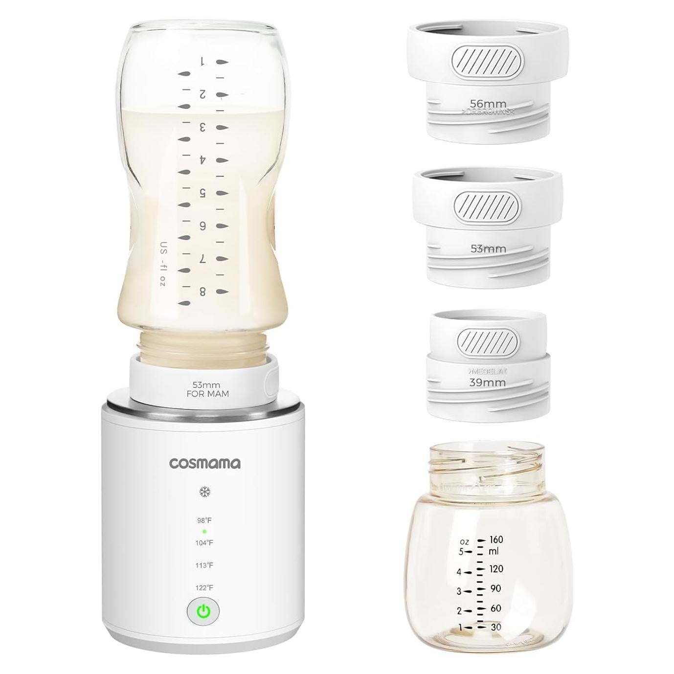 Calentador de Botellas Portátil Cosmama con Botella y Adaptadores