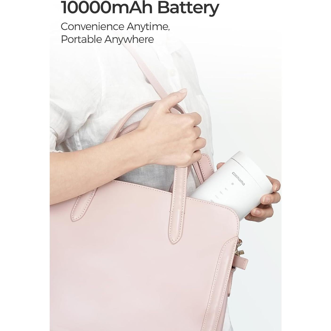 Calentador de Botellas Portátil Cosmama con Botella y Adaptadores