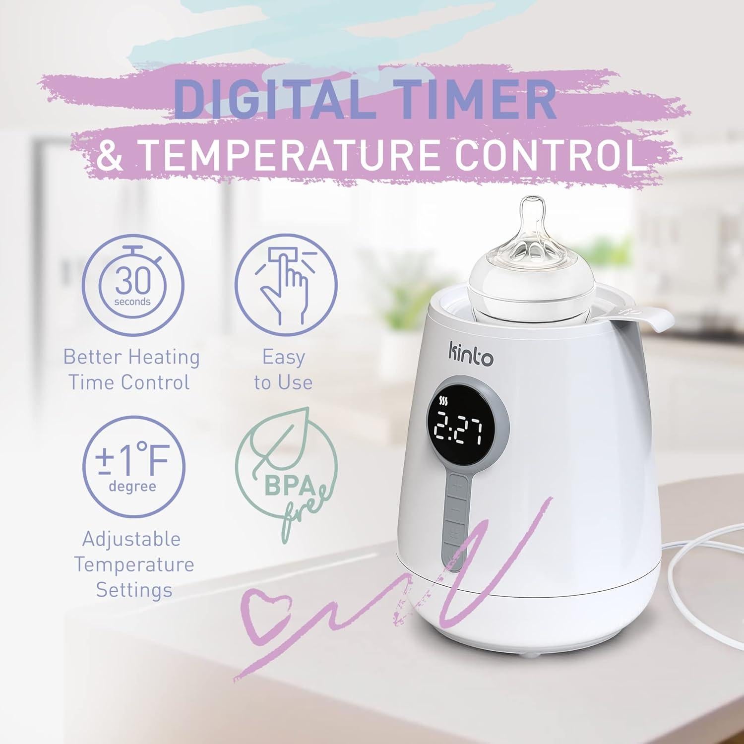 Calentador de Biberones Eléctrico HB-056E - Rápido y con Temporizador